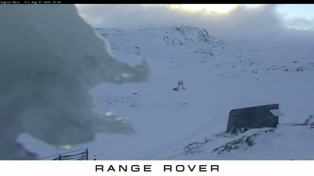 Thredbo Kosciuszko Walking Track snow cam captured at 7 August 2026 at 4:59 pm AEST