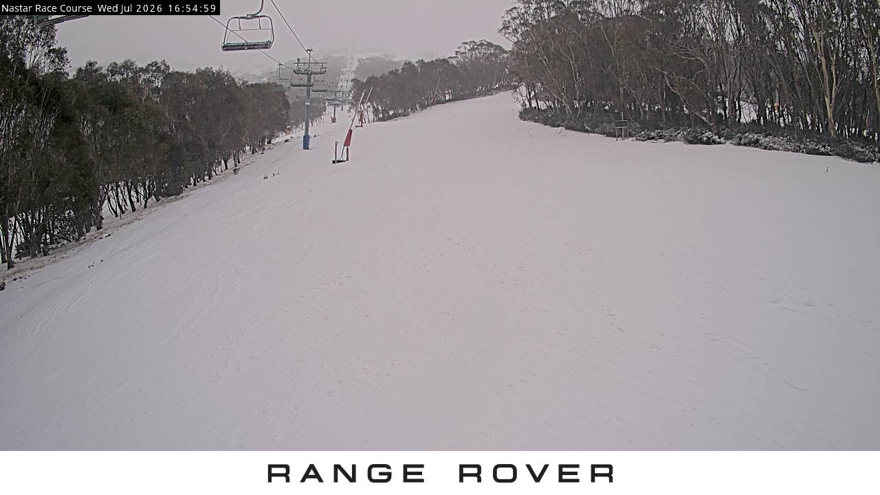 Thredbo Mid-Mountain snow cam captured at 29 July 2026 at 5:01 pm AEST