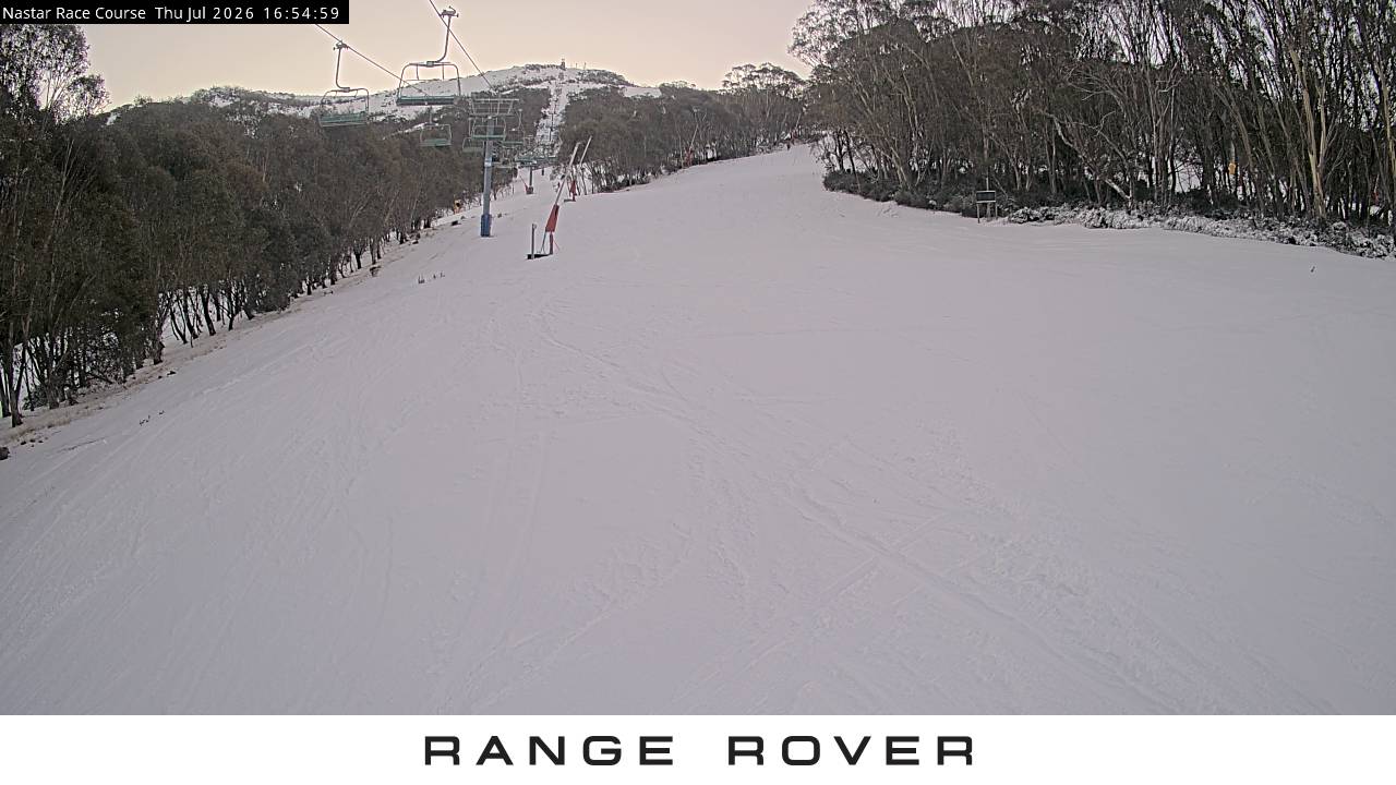 Thredbo Mid-Mountain snow cam captured at 30 July 2026 at 5:01 pm AEST