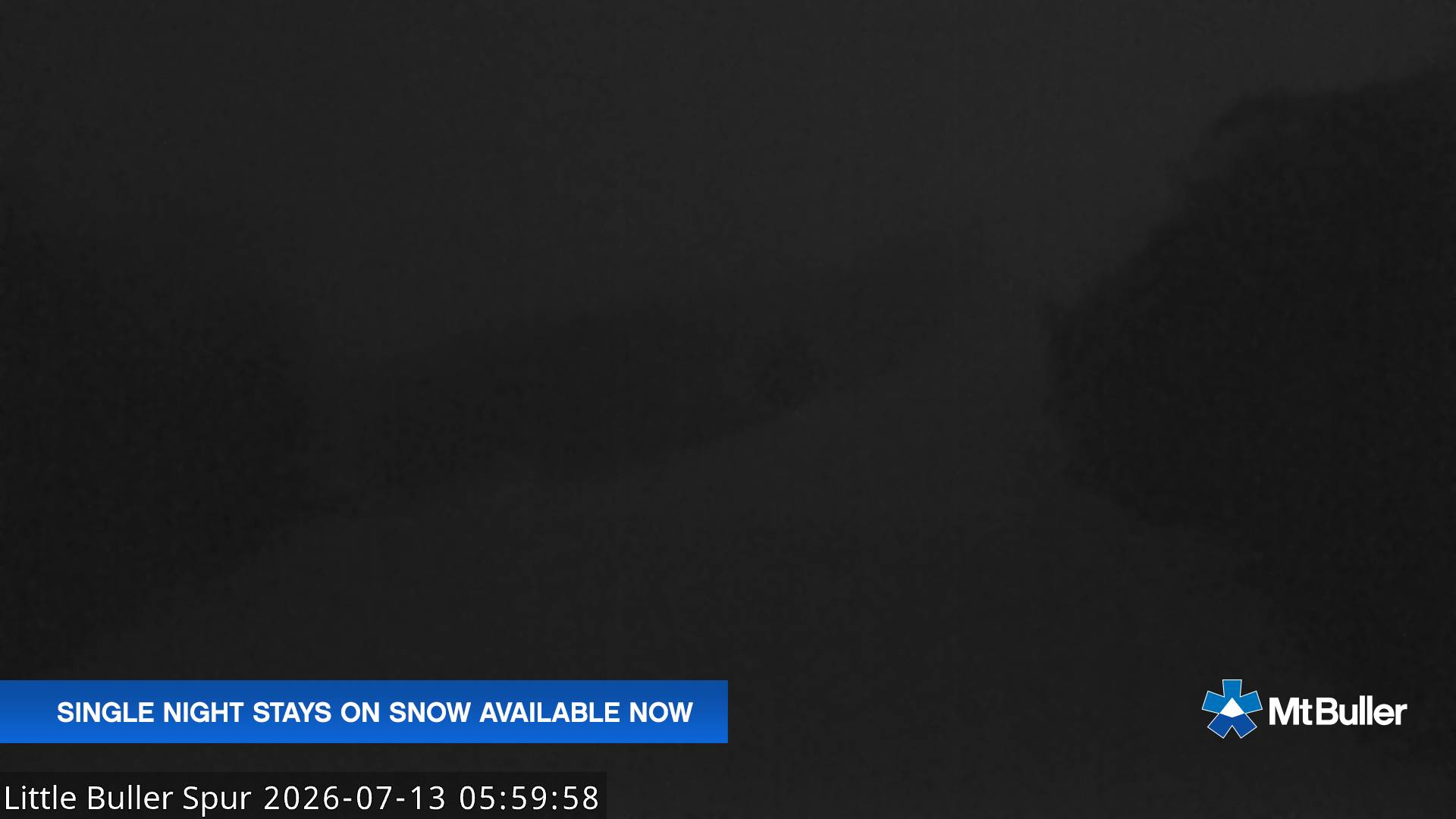 Mt Buller Little Buller Spur snow cam captured at 13 July 2026 at 6:04 am AEST