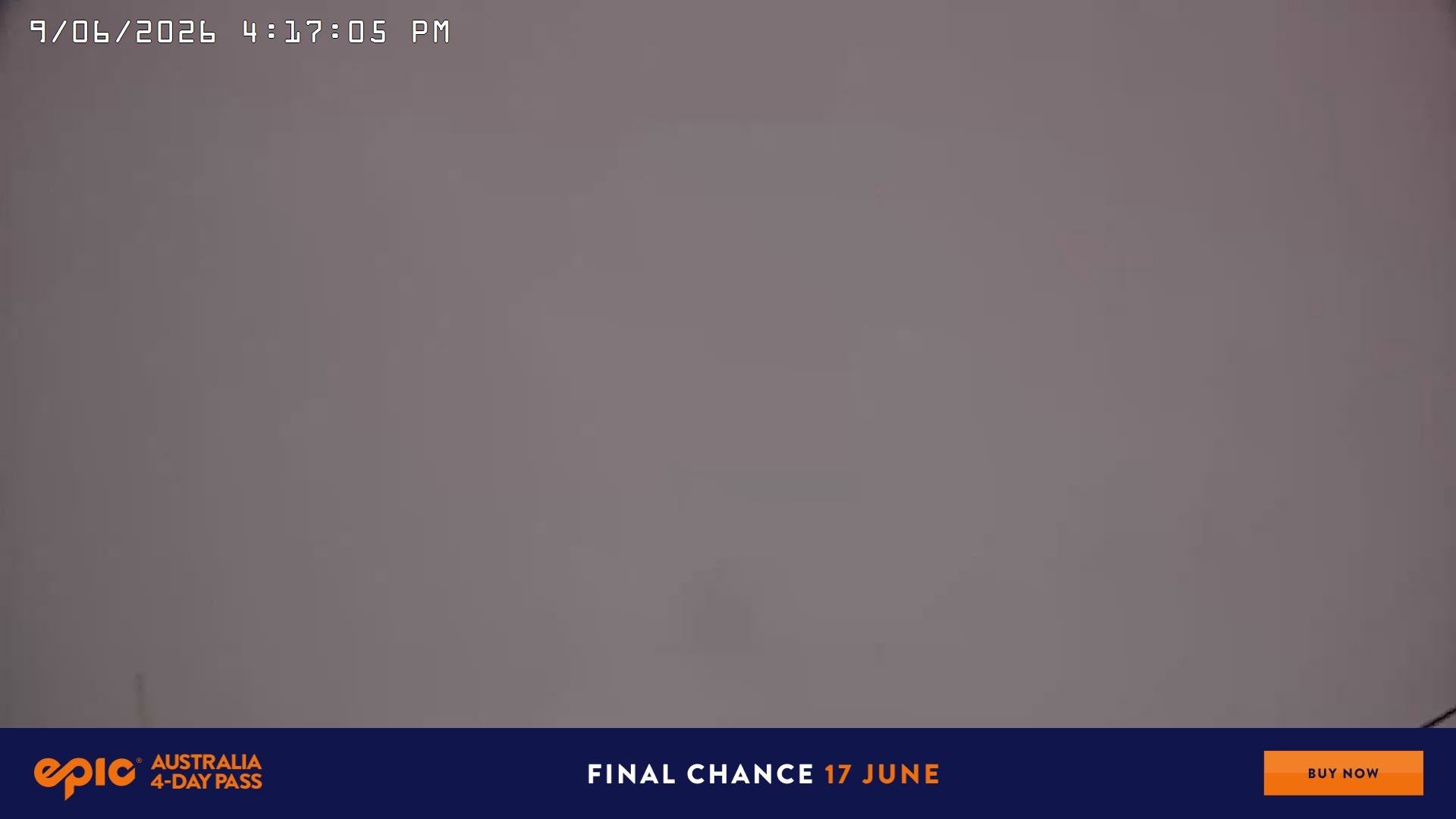Falls Creek Drovers Dream Lake View snow cam captured at 9 June 2026, 6:22 am
