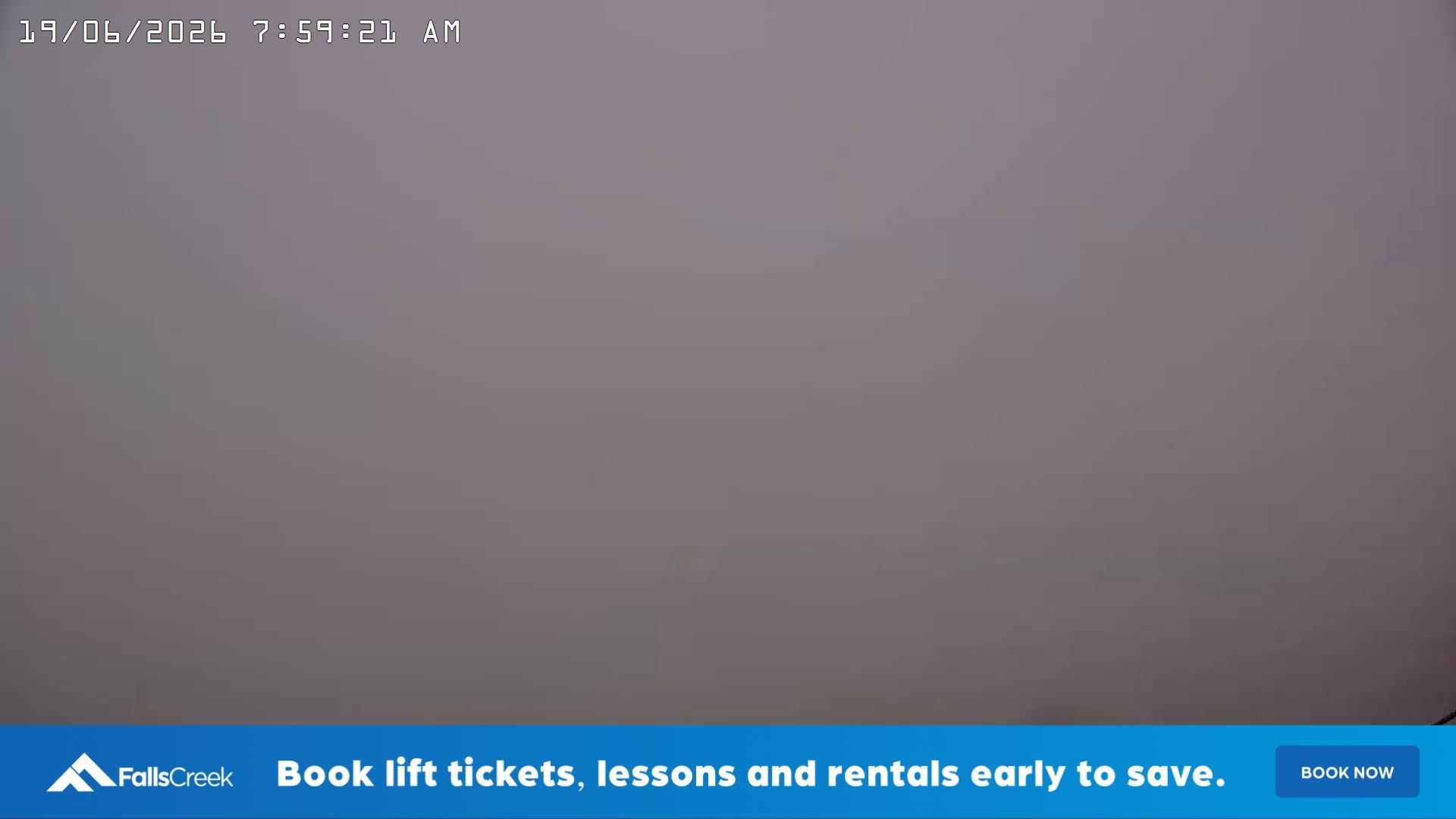 Falls Creek Drovers Dream Lake View snow cam captured at 18 June 2026, 10:01 pm