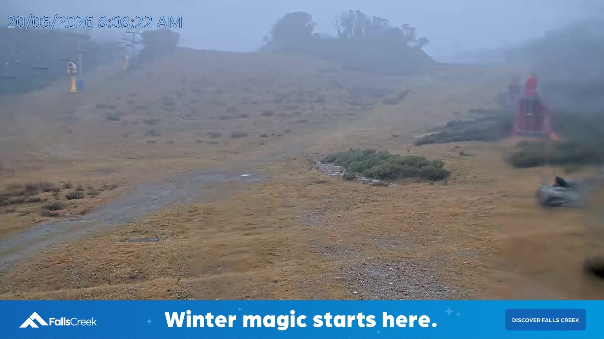 Falls Creek Towers snow cam captured at 19 June 2026, 10:13 pm