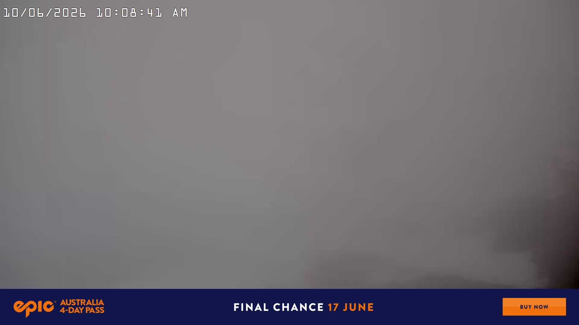 Falls Creek Main Street snow cam captured at 10 June 2026, 12:10 am