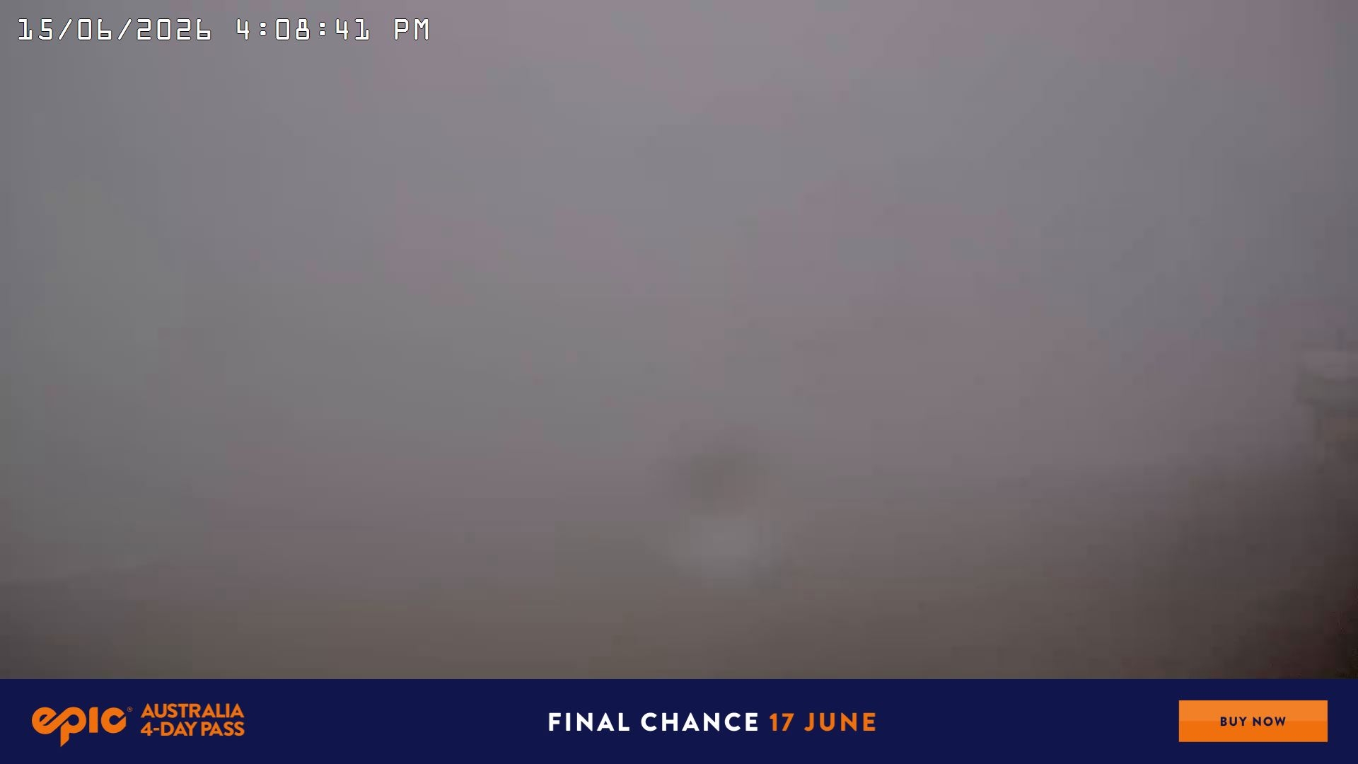 Falls Creek Main Street snow cam captured at 15 June 2026, 6:10 am