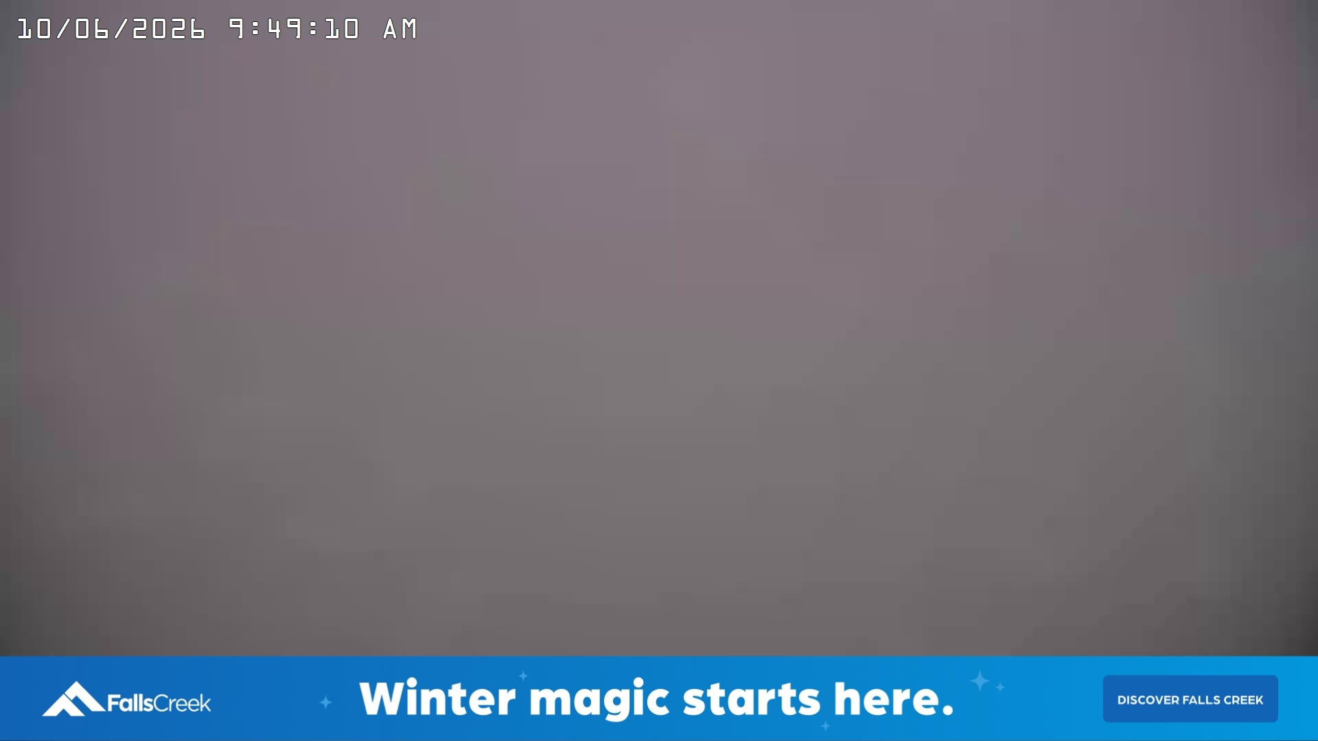Falls Creek Village snow cam captured at 9 June 2026, 11:55 pm
