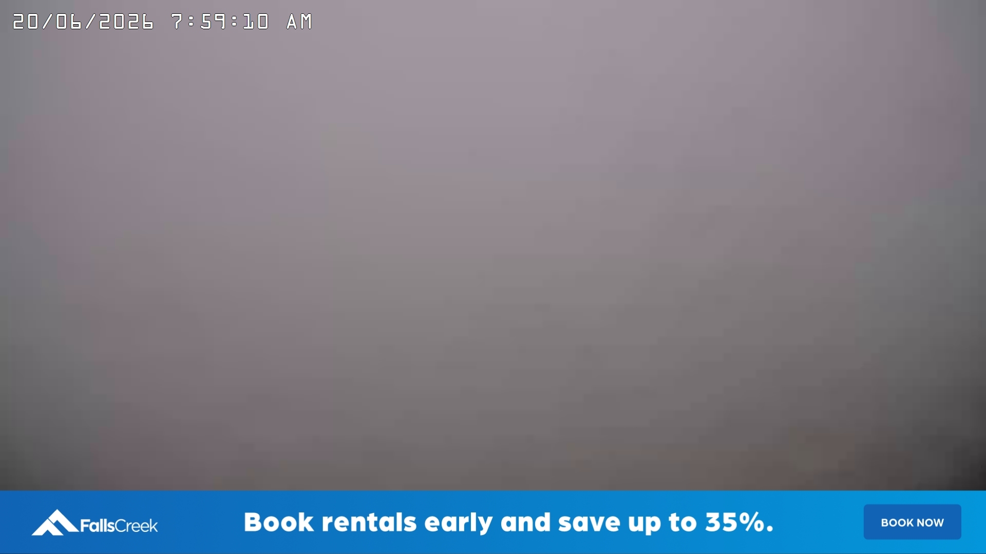 Falls Creek Village snow cam captured at 19 June 2026, 10:04 pm