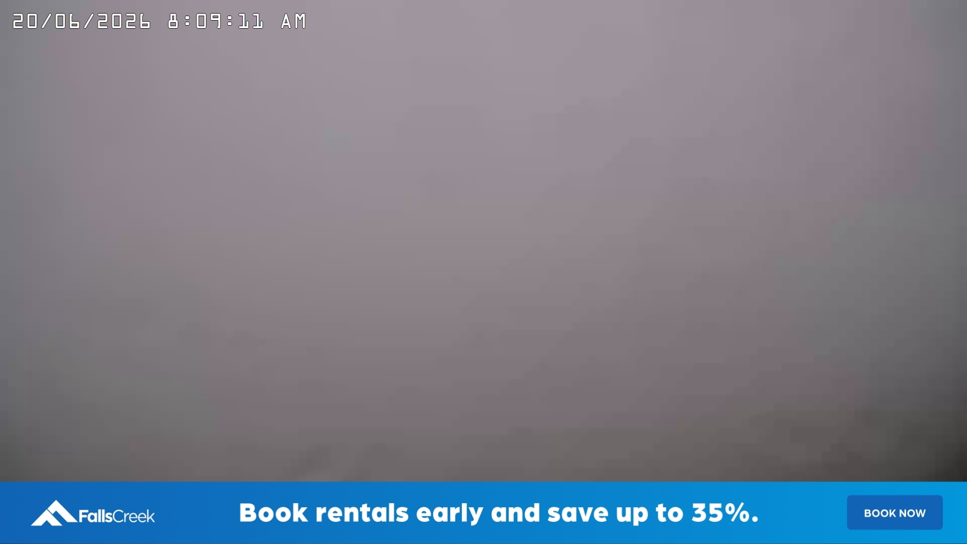 Falls Creek Village snow cam captured at 19 June 2026, 10:10 pm