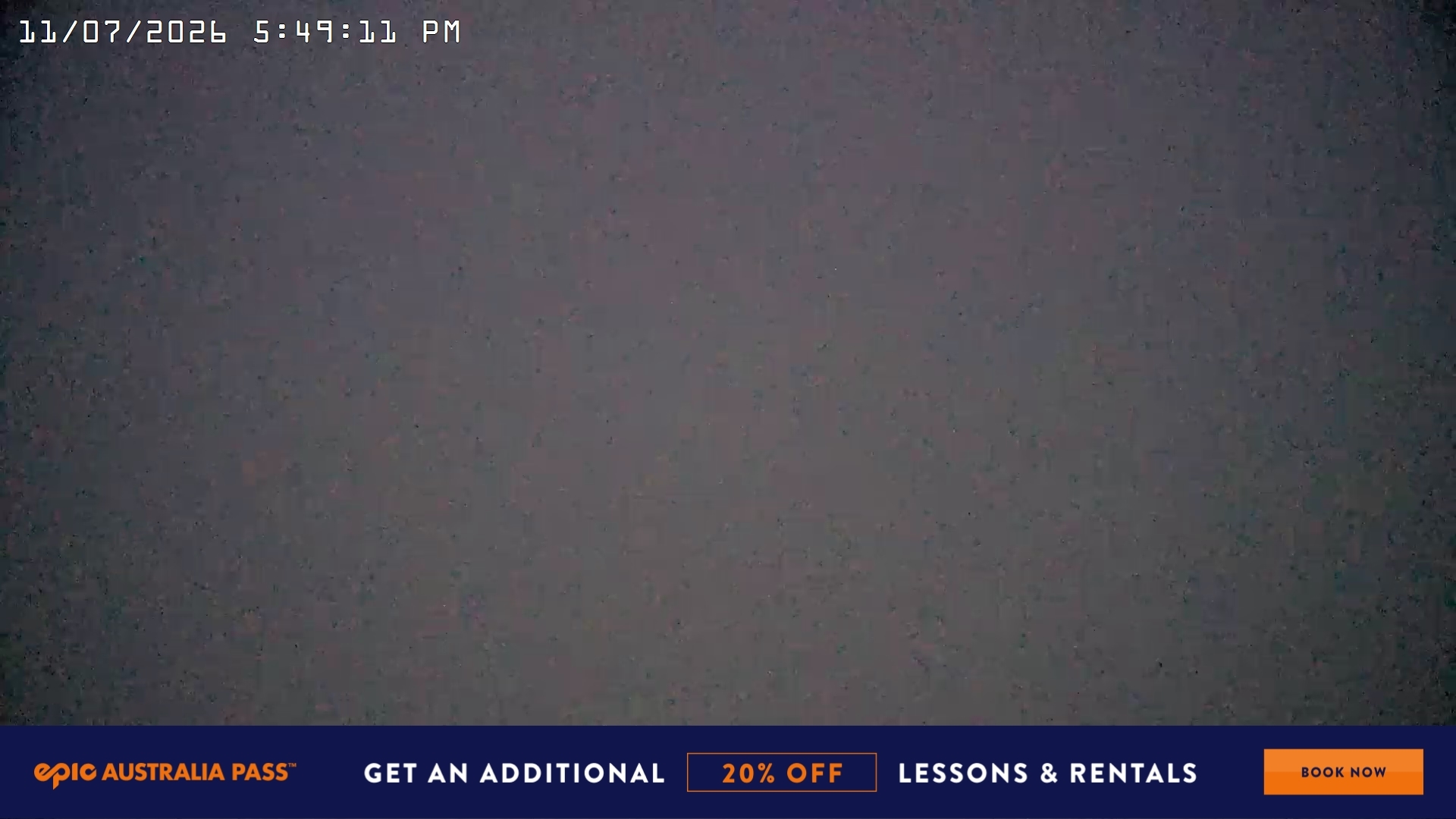Falls Creek Village View snow cam captured at 11 July 2026 at 6:00 pm AEST