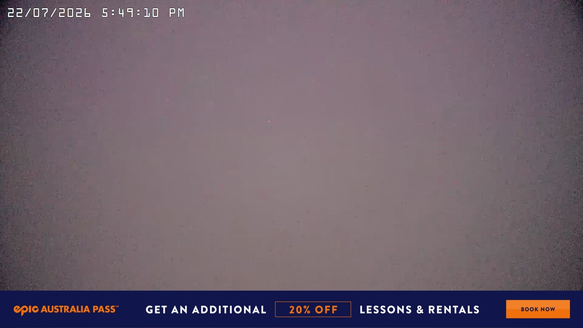 Falls Creek Village View snow cam captured at 22 July 2026 at 5:58 pm AEST