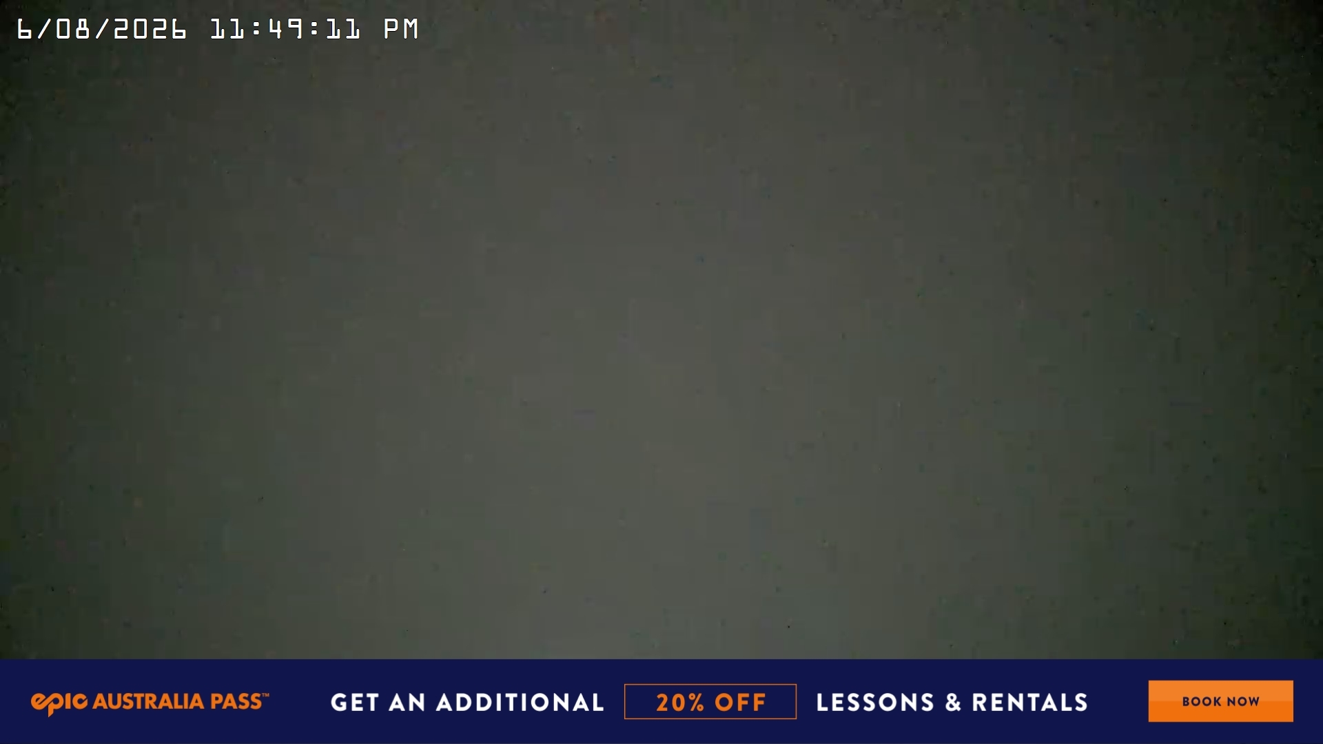 Falls Creek Village View snow cam captured at 6 August 2026 at 11:55 pm AEST