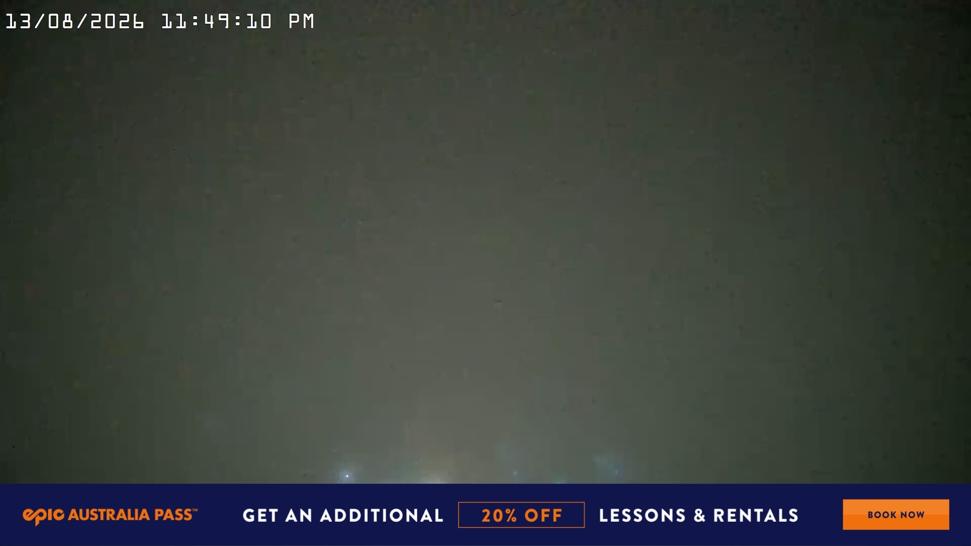 Falls Creek Village View snow cam captured at 13 August 2026 at 11:54 pm AEST