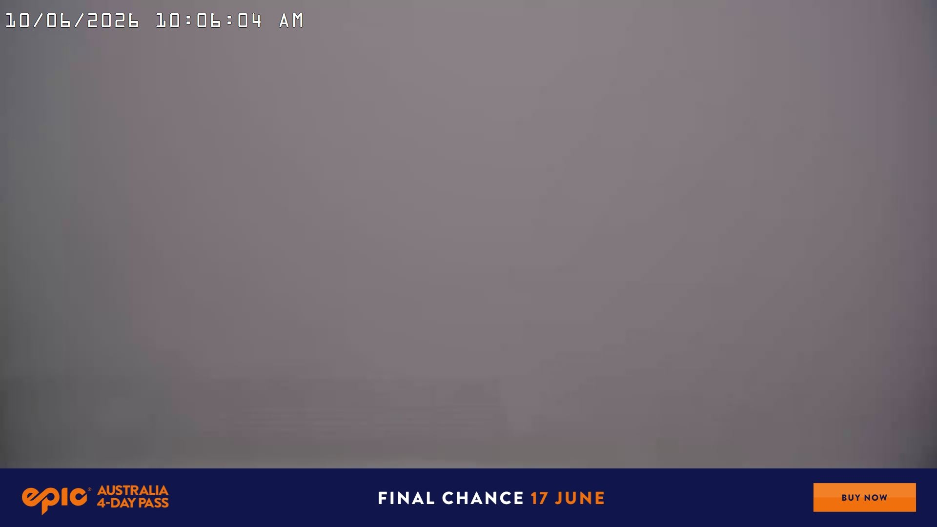 Falls Creek Cloud 9 snow cam captured at 10 June 2026, 12:11 am