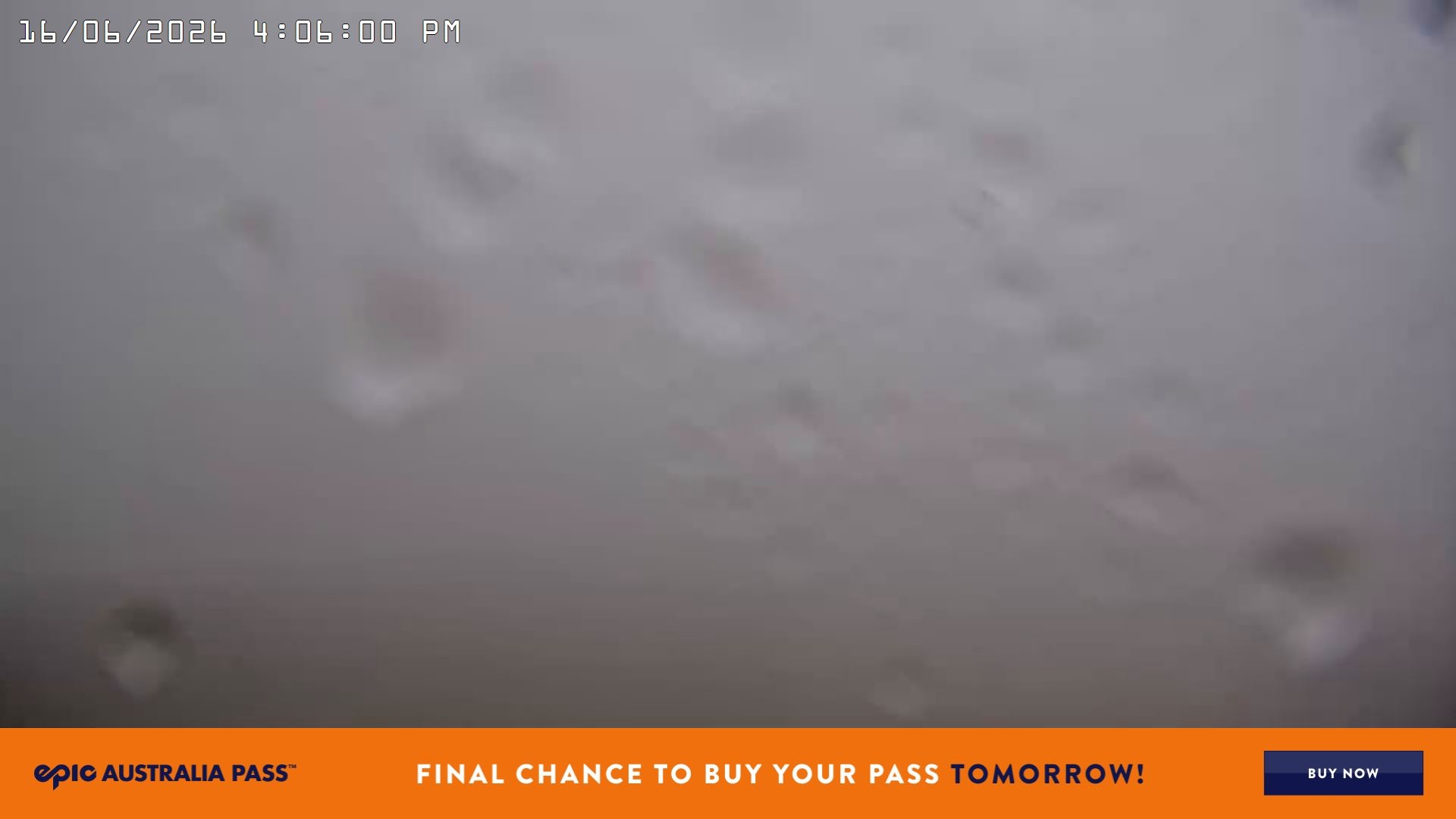 Falls Creek Cloud 9 snow cam captured at 16 June 2026, 6:14 am