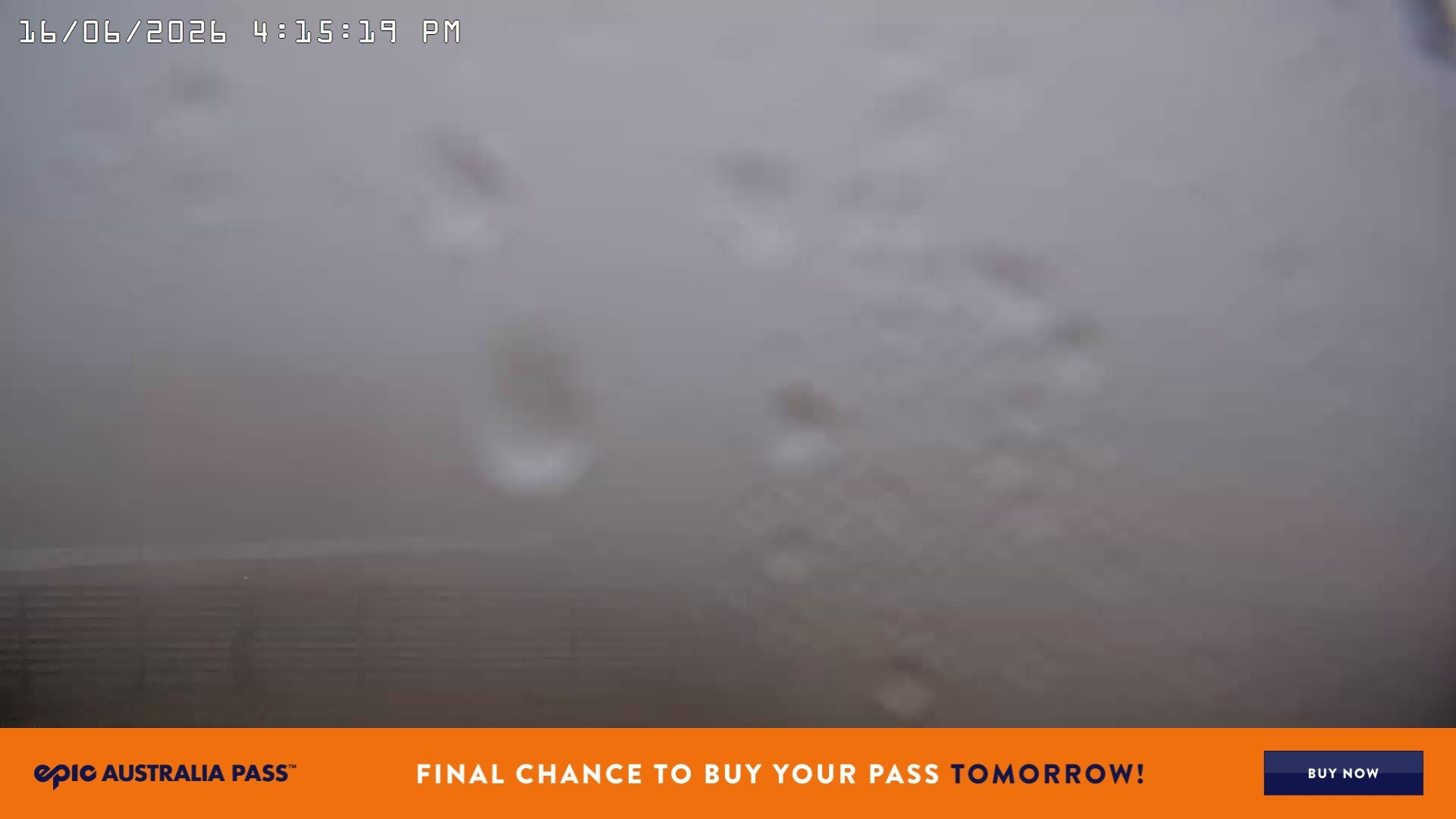 Falls Creek Cloud 9 snow cam captured at 16 June 2026, 6:20 am