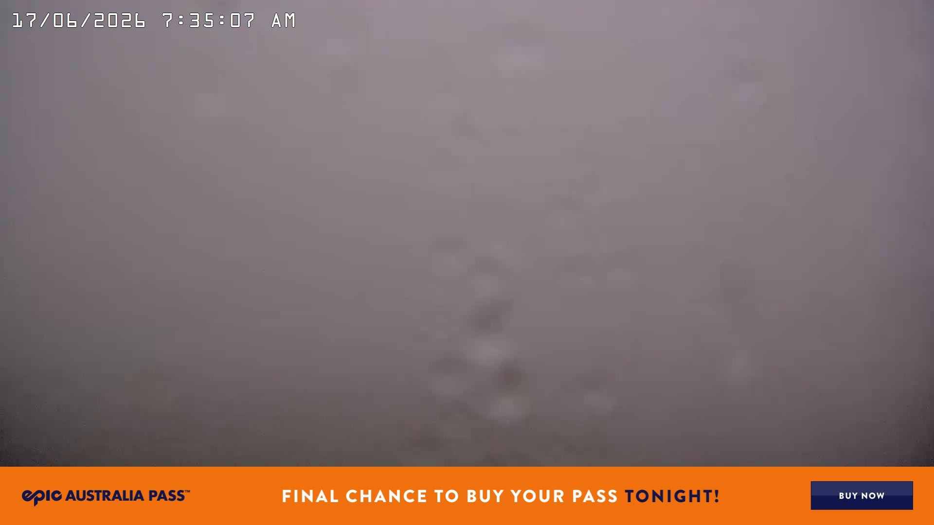 Falls Creek Cloud 9 snow cam captured at 16 June 2026, 9:44 pm