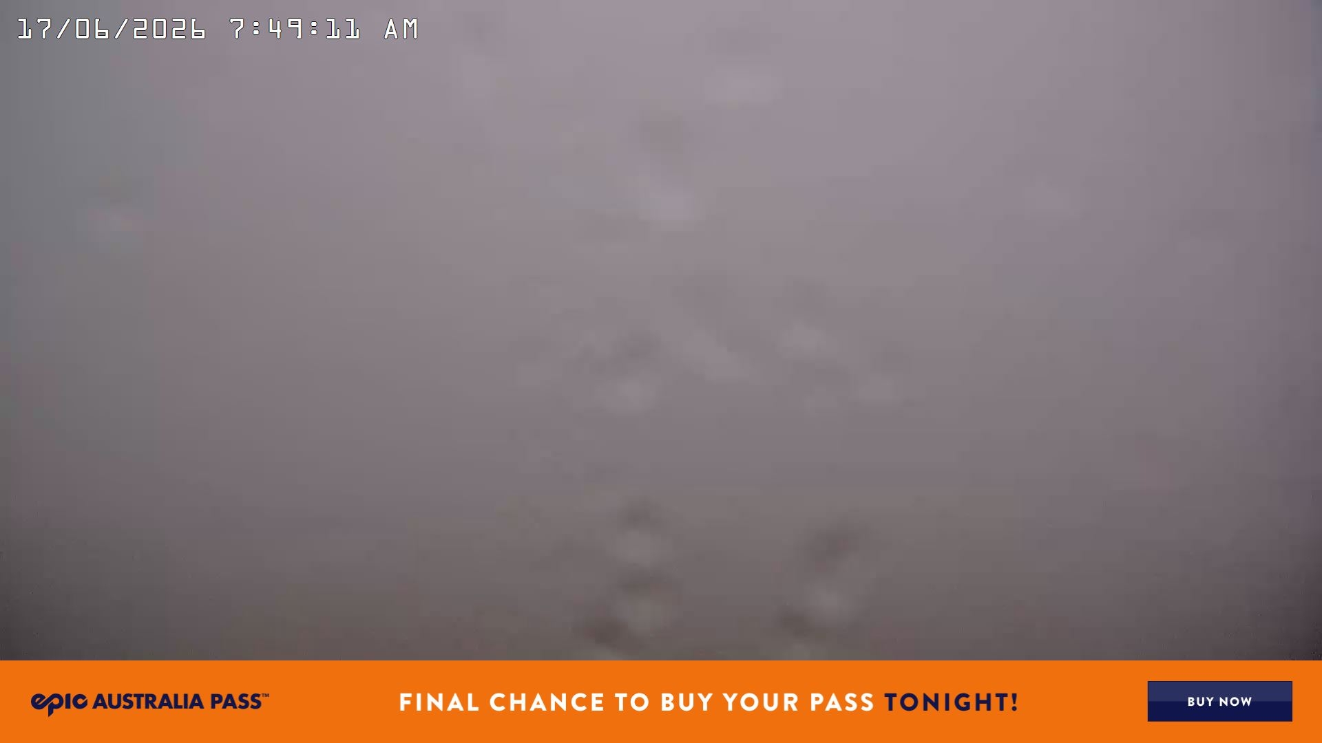 Falls Creek Cloud 9 snow cam captured at 16 June 2026, 9:50 pm