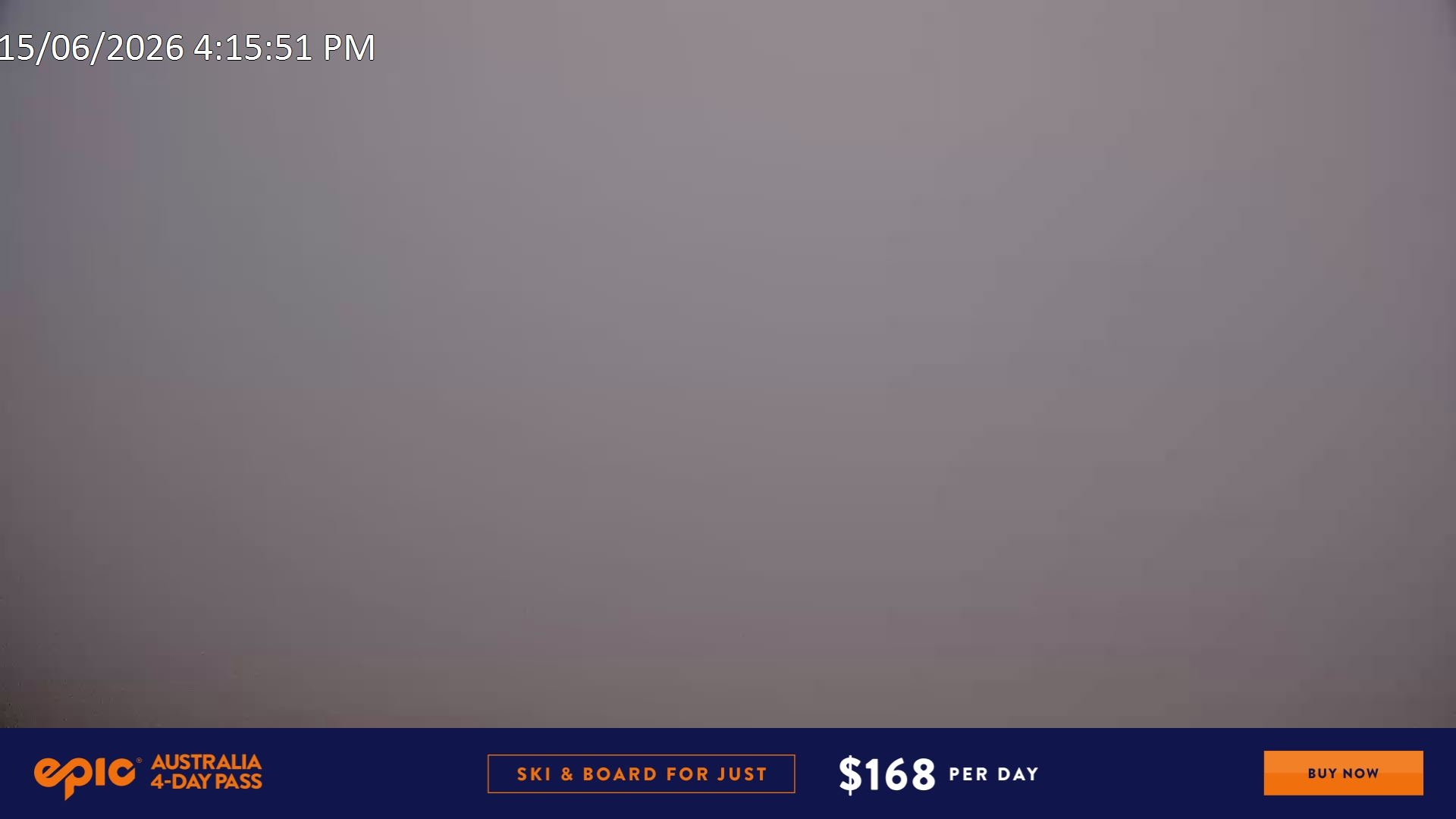 Falls Creek Scotts snow cam captured at 15 June 2026, 6:25 am