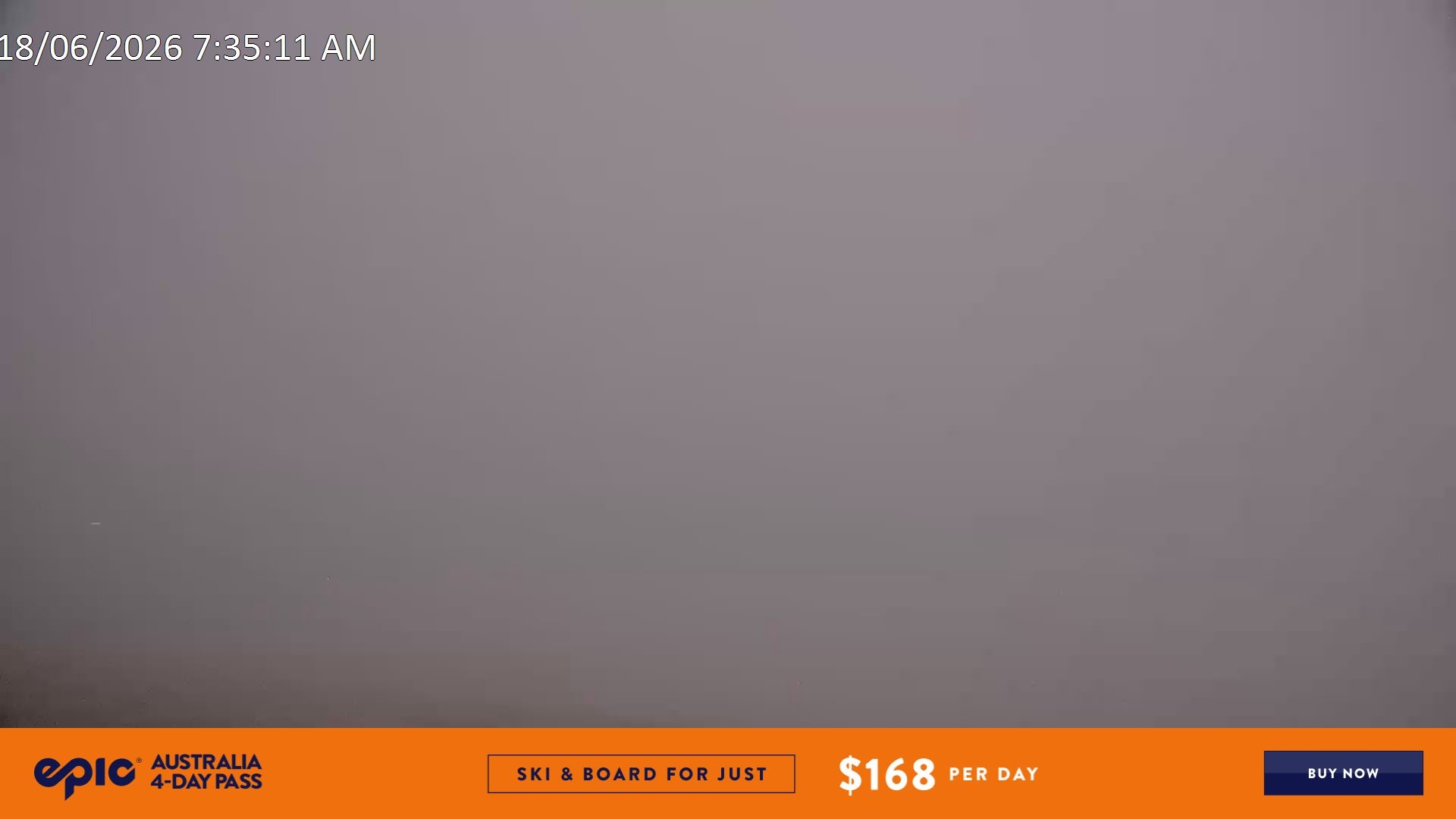 Falls Creek Scotts snow cam captured at 17 June 2026, 9:43 pm