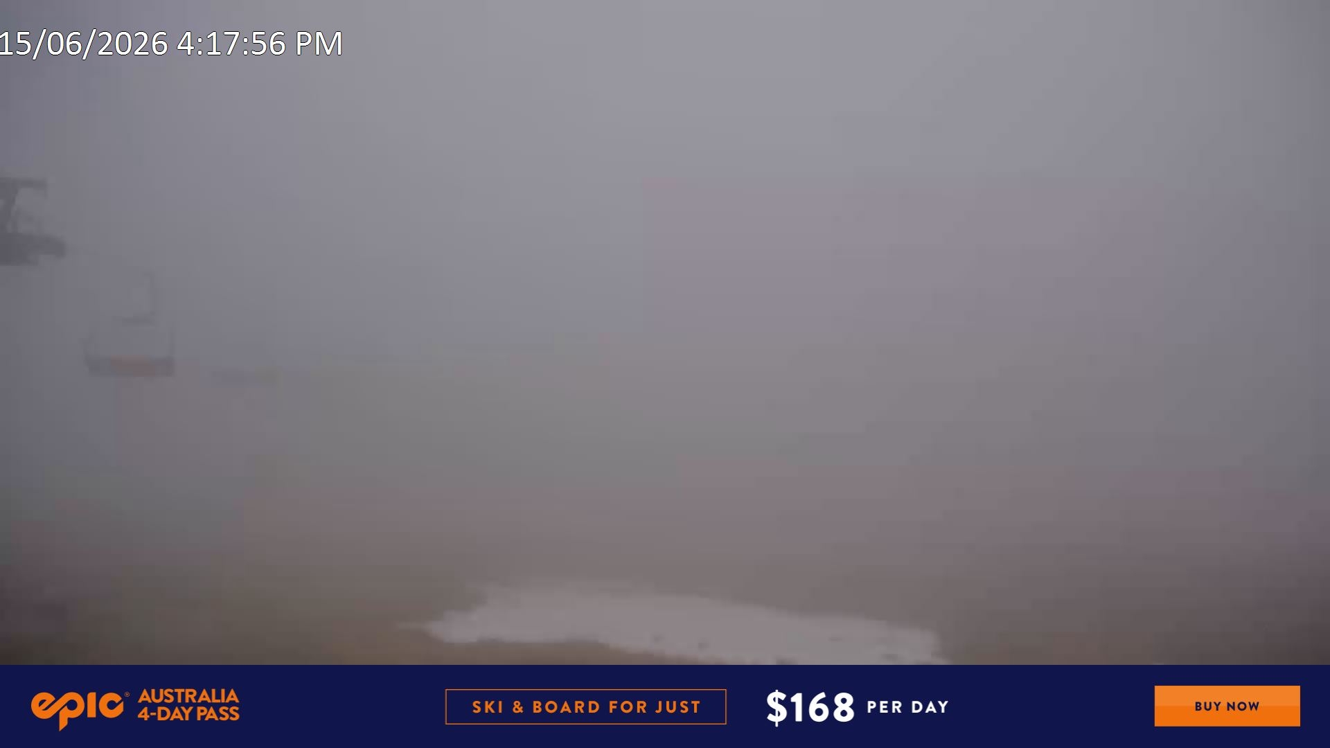 Falls Creek Ruined Castle snow cam captured at 15 June 2026, 6:25 am