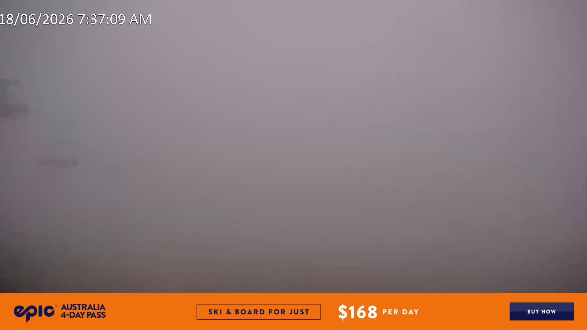 Falls Creek Ruined Castle snow cam captured at 17 June 2026, 9:43 pm
