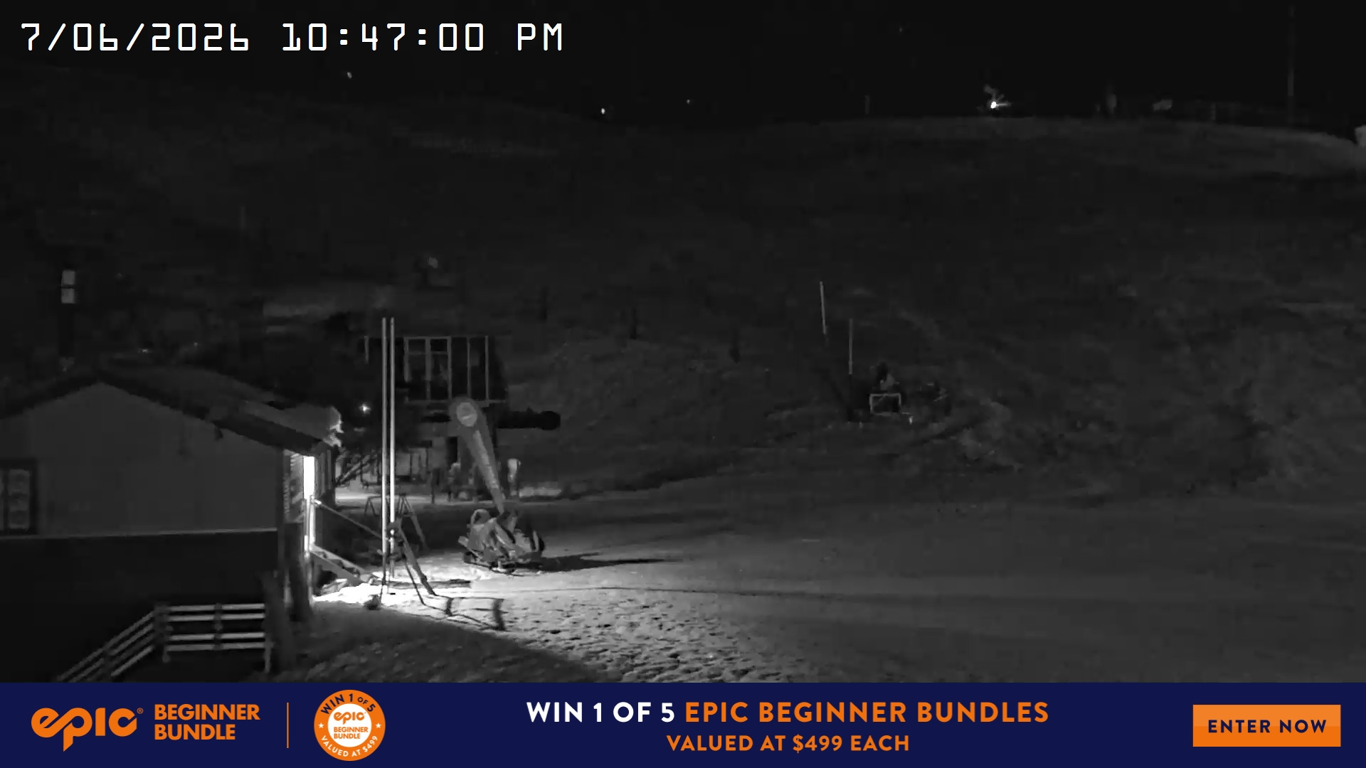 Mt Hotham Summit Trainer snow cam captured at 7 June 2026, 12:47 pm