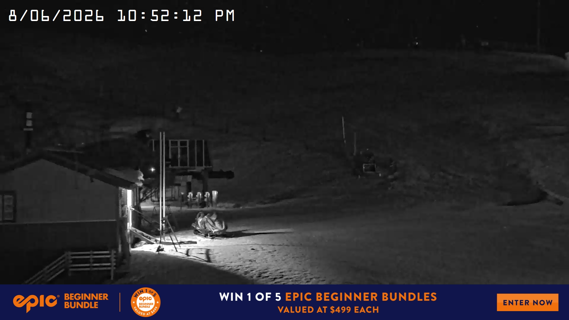 Mt Hotham Summit Trainer snow cam captured at 8 June 2026, 12:53 pm