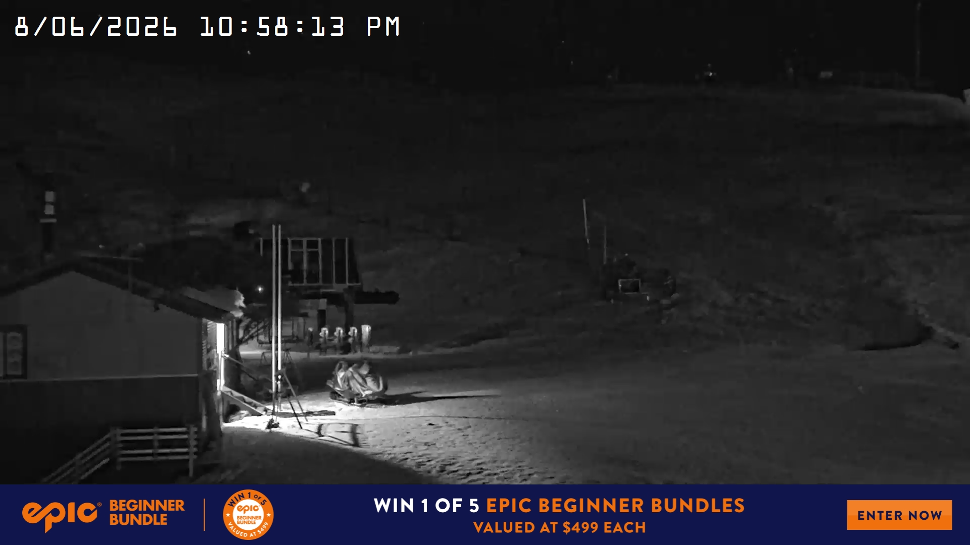 Mt Hotham Summit Trainer snow cam captured at 8 June 2026, 12:59 pm