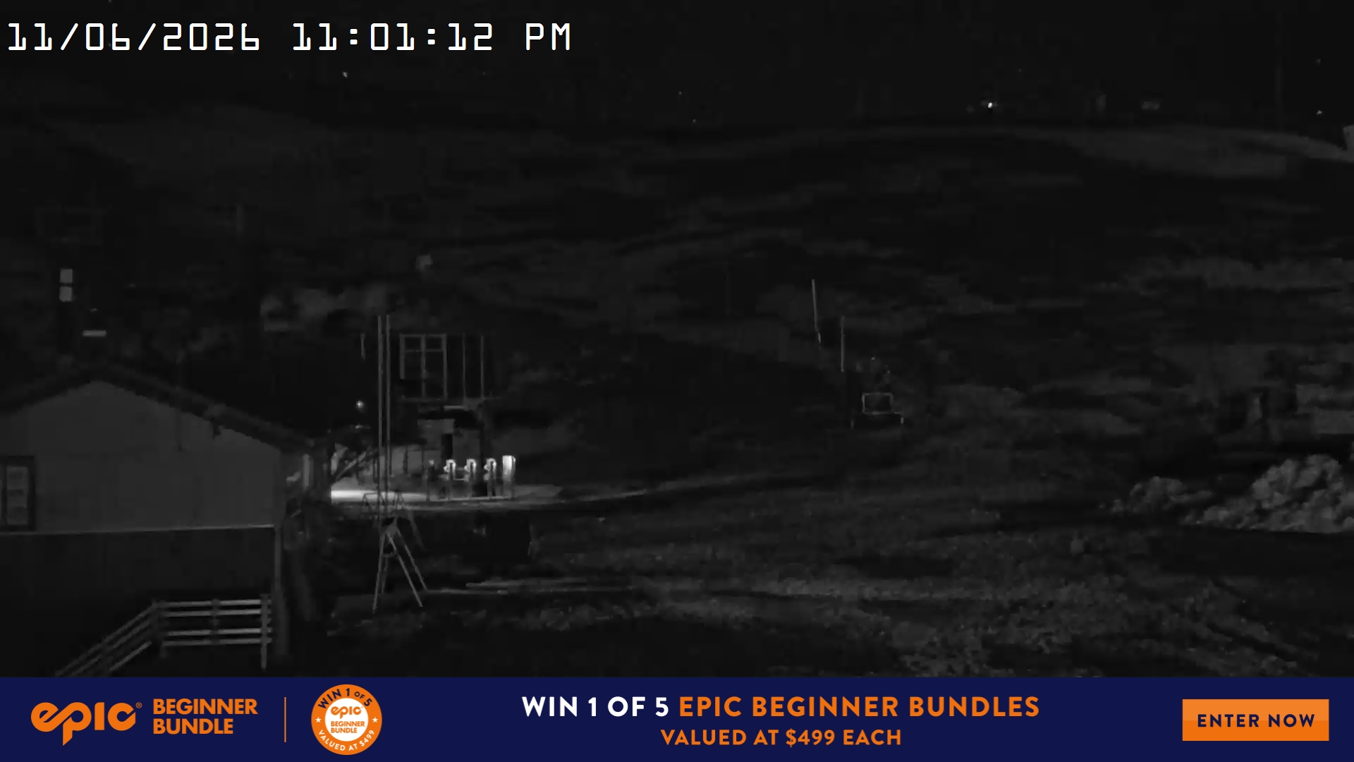 Mt Hotham Summit Trainer snow cam captured at 11 June 2026, 1:02 pm