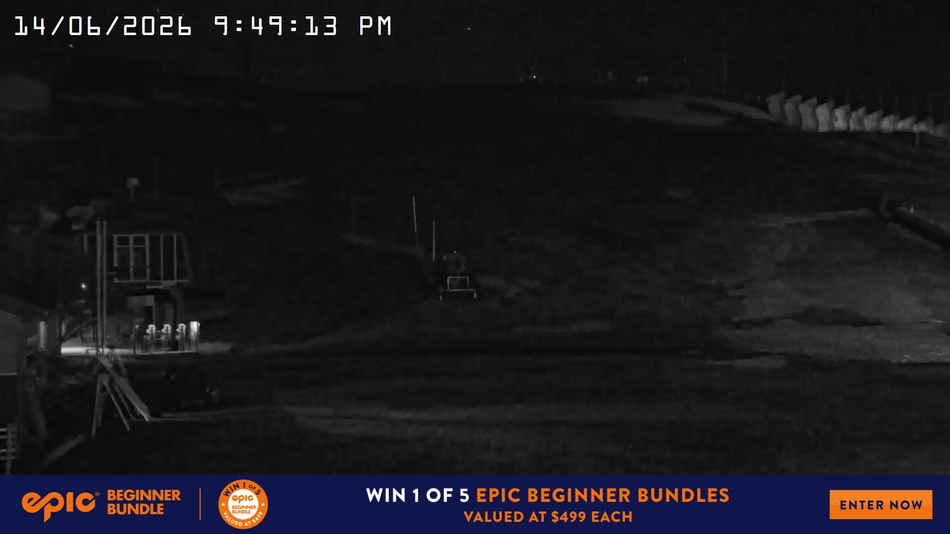 Mt Hotham Summit Trainer snow cam captured at 14 June 2026, 11:49 am