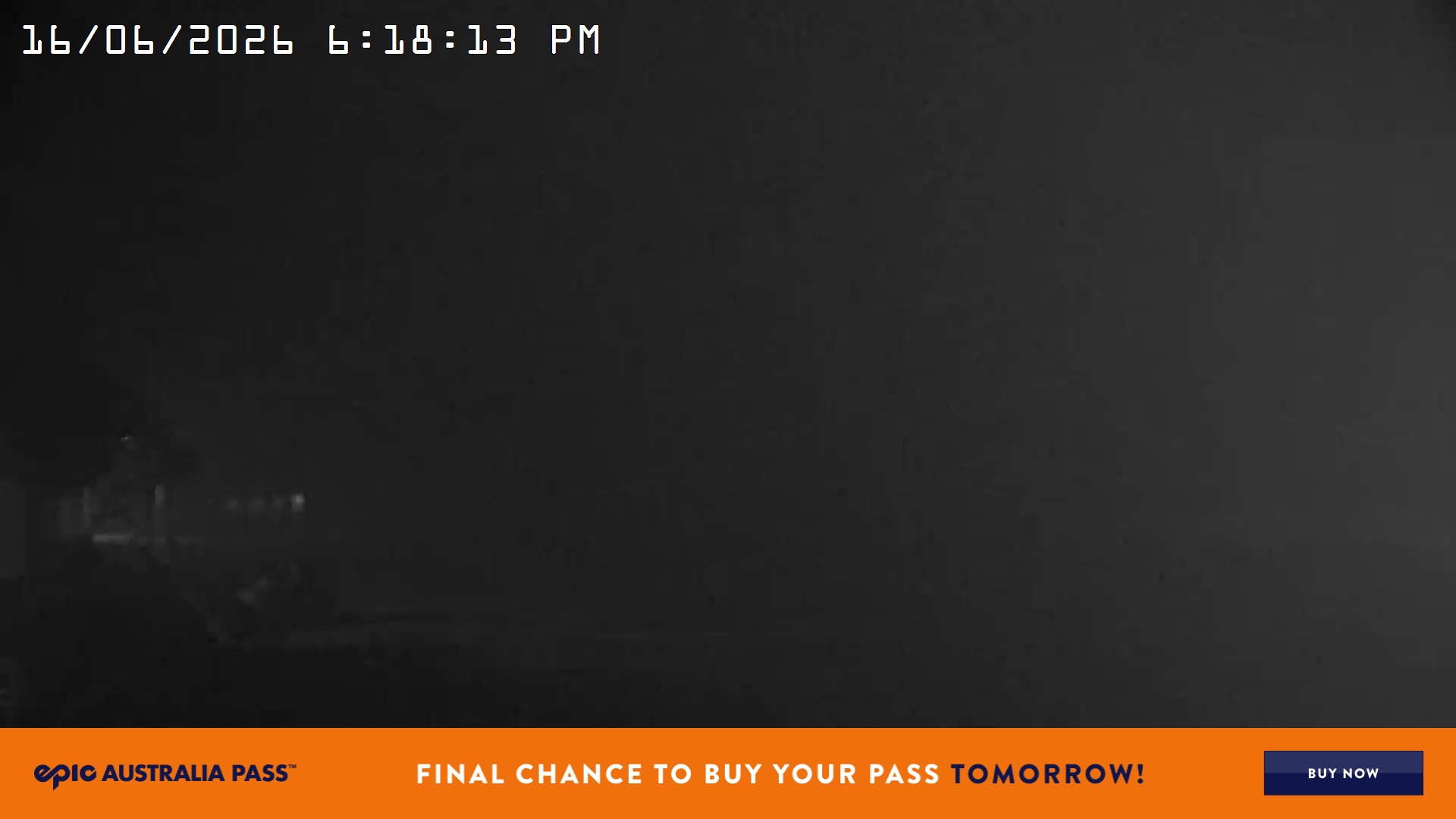 Mt Hotham Summit Trainer snow cam captured at 16 June 2026, 8:18 am