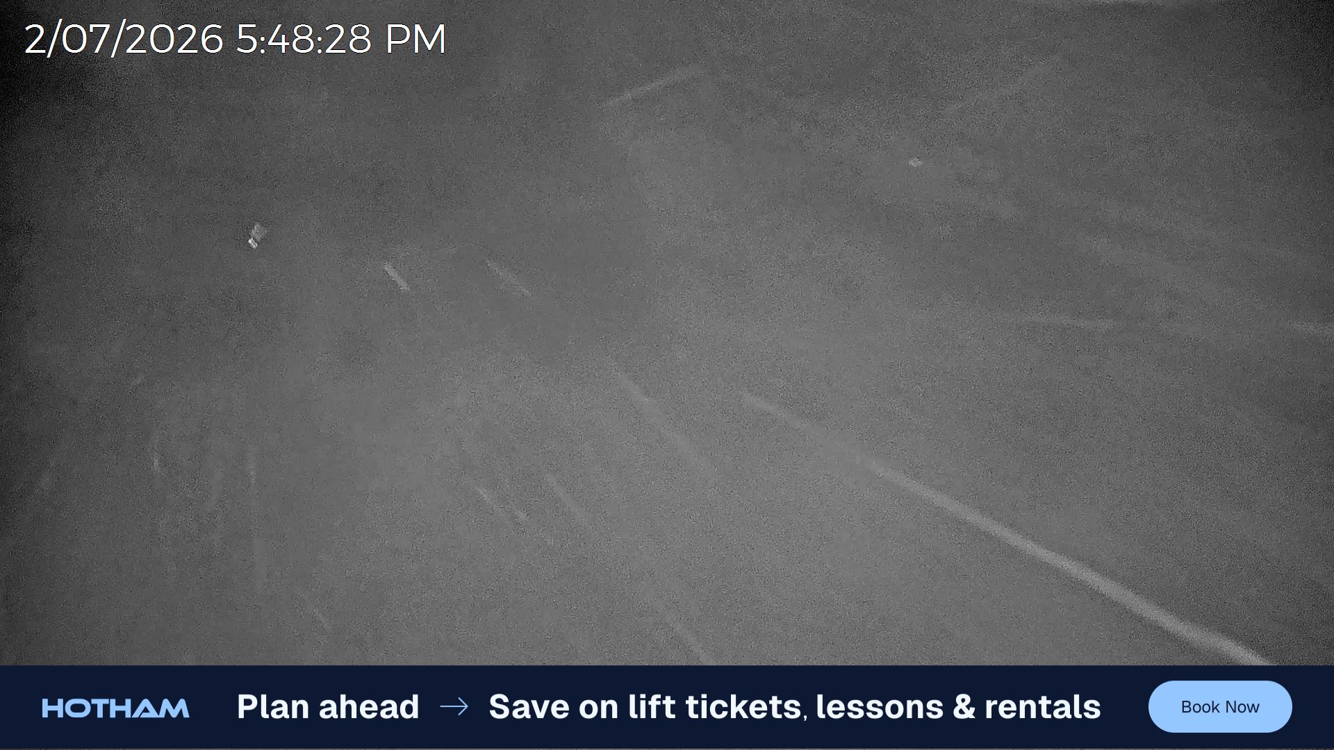 Mt Hotham Upper Imagine snow cam captured at 2 July 2026 at 5:50 pm AEST