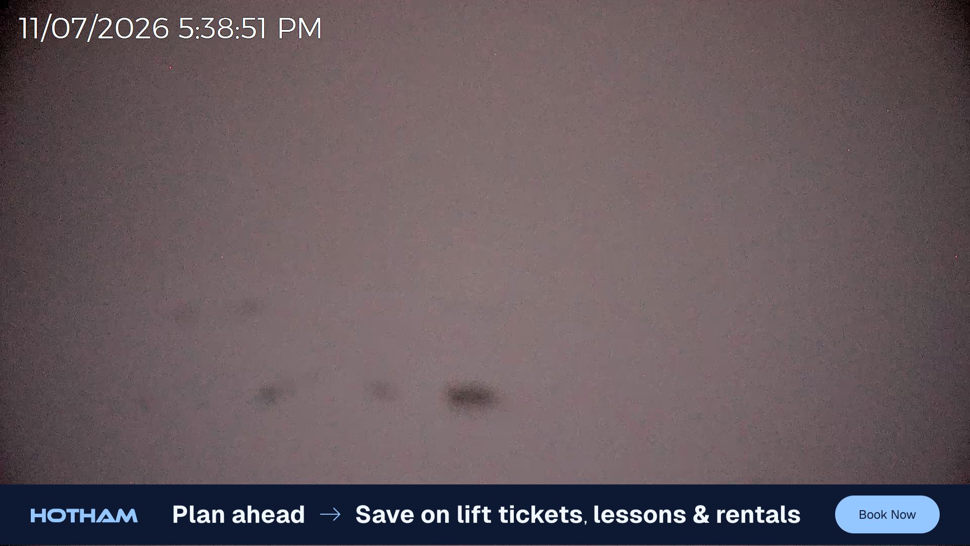 Mt Hotham Upper Imagine snow cam captured at 11 July 2026 at 5:47 pm AEST