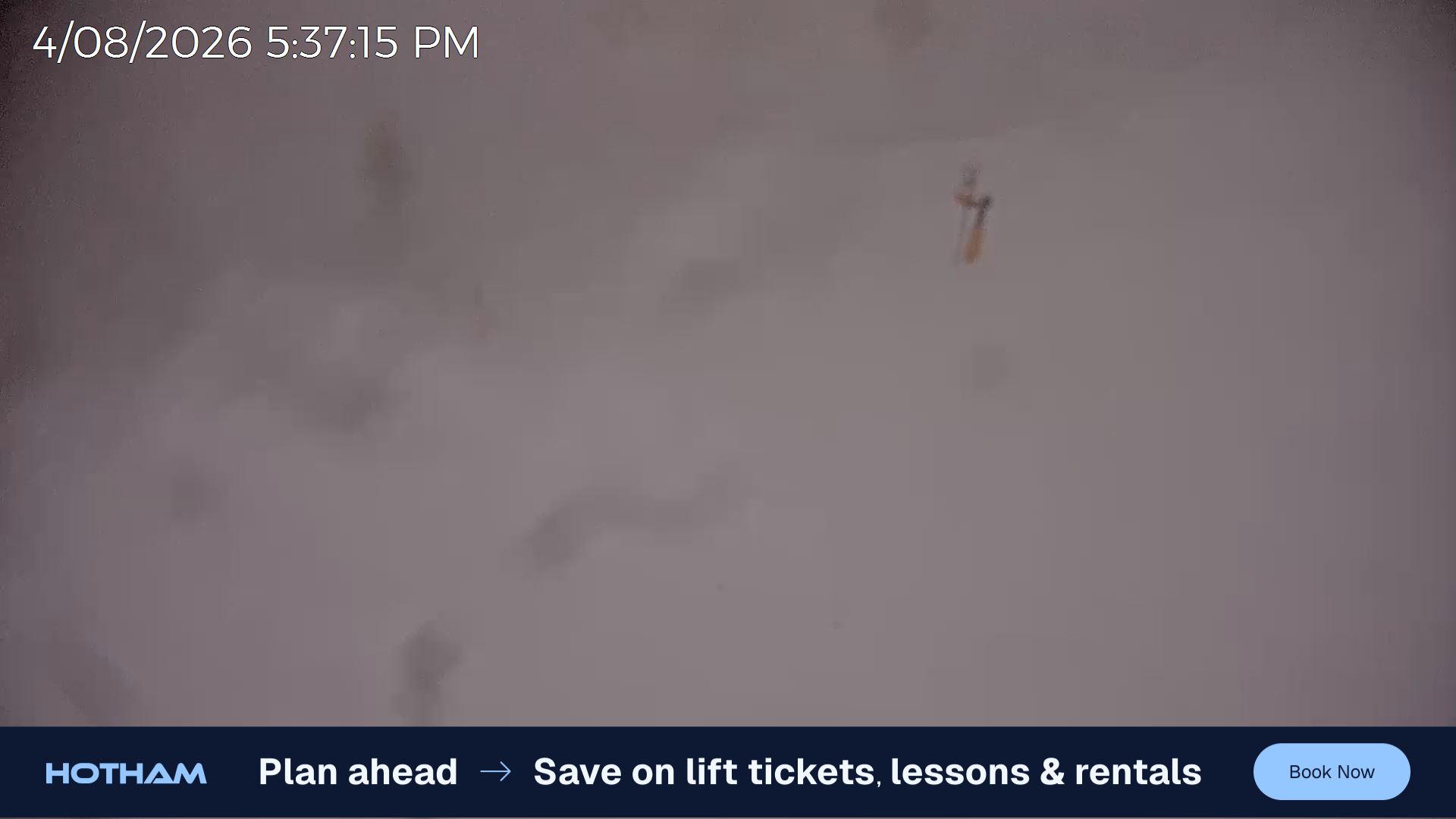 Mt Hotham Upper Imagine snow cam captured at 4 August 2026 at 5:40 pm AEST