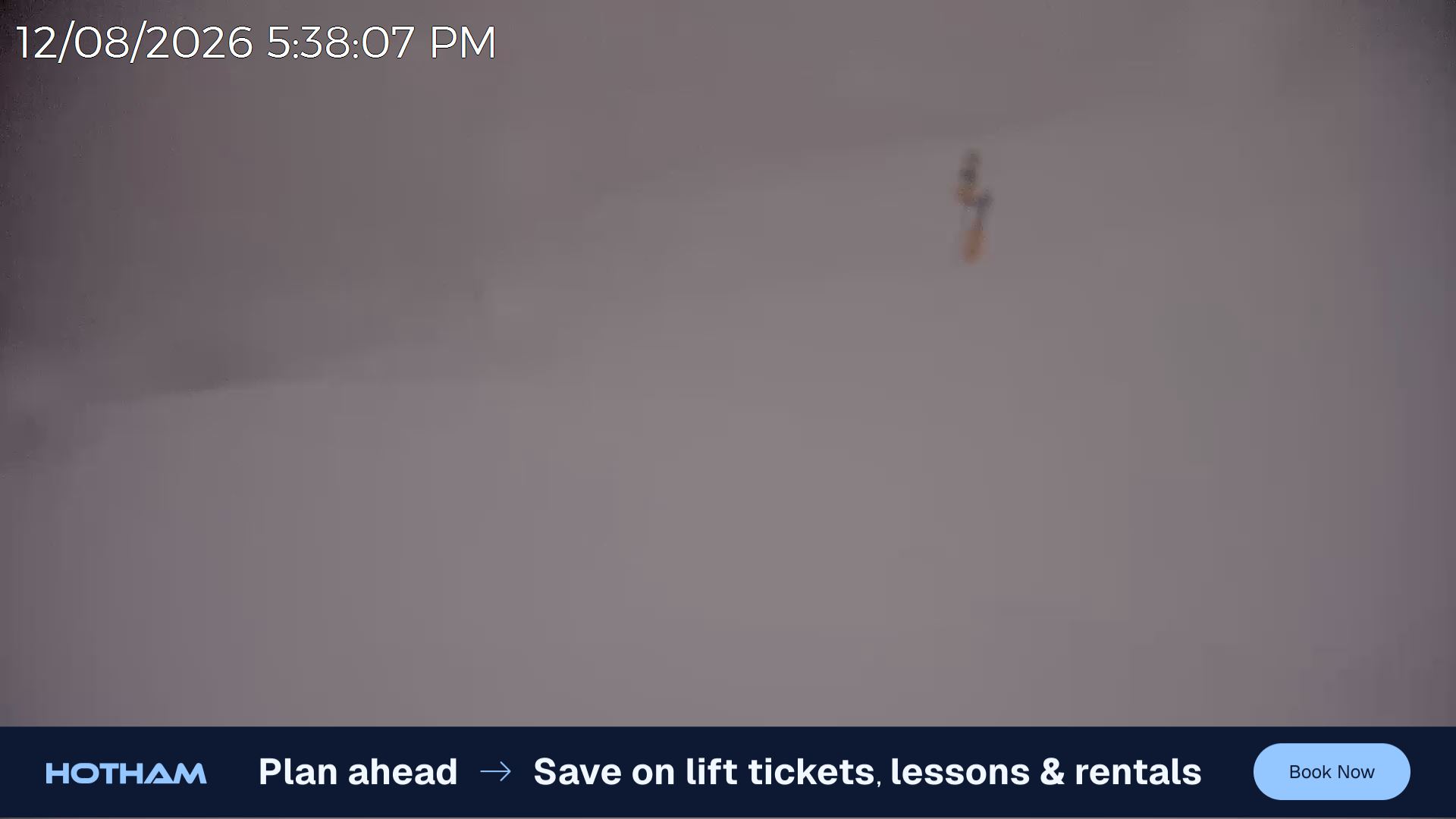 Mt Hotham Upper Imagine snow cam captured at 12 August 2026 at 5:42 pm AEST