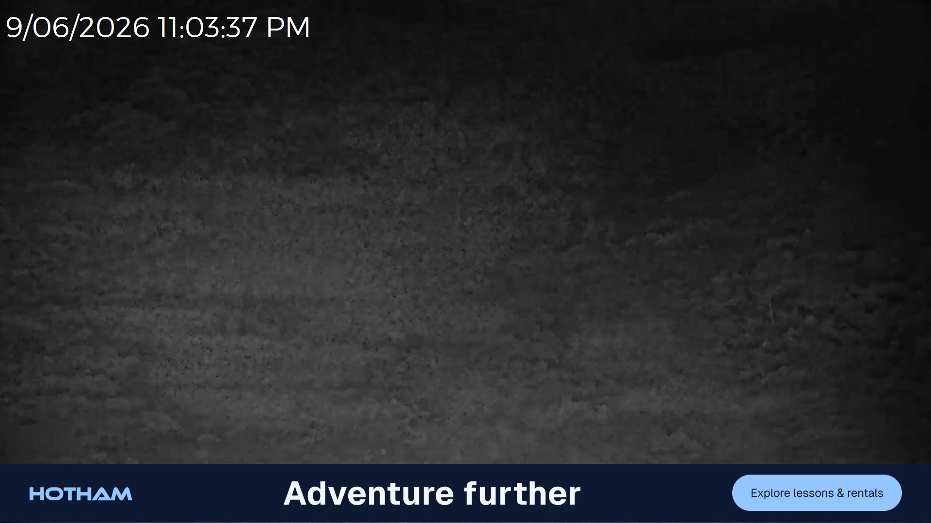 Mt Hotham Slalom Gully snow cam captured at 9 June 2026, 1:04 pm