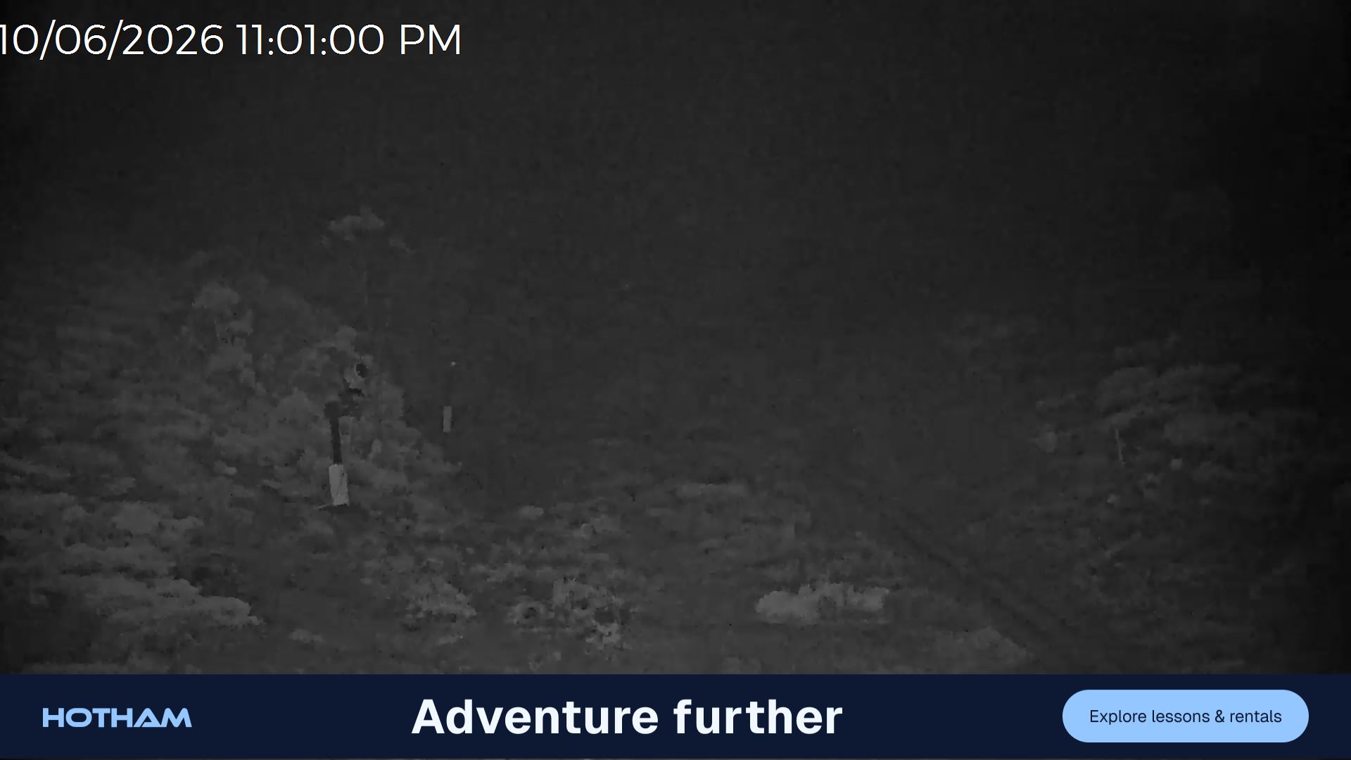 Mt Hotham Slalom Gully snow cam captured at 10 June 2026, 1:02 pm
