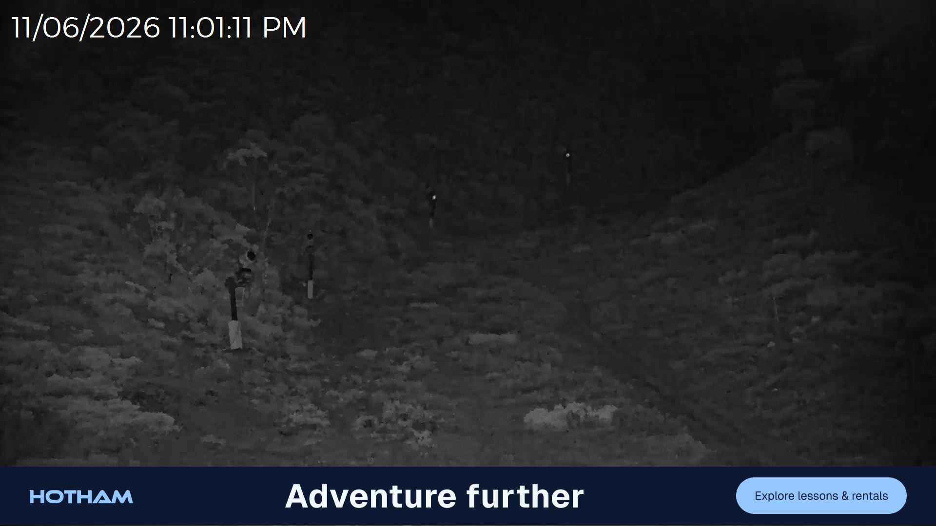 Mt Hotham Slalom Gully snow cam captured at 11 June 2026, 1:02 pm