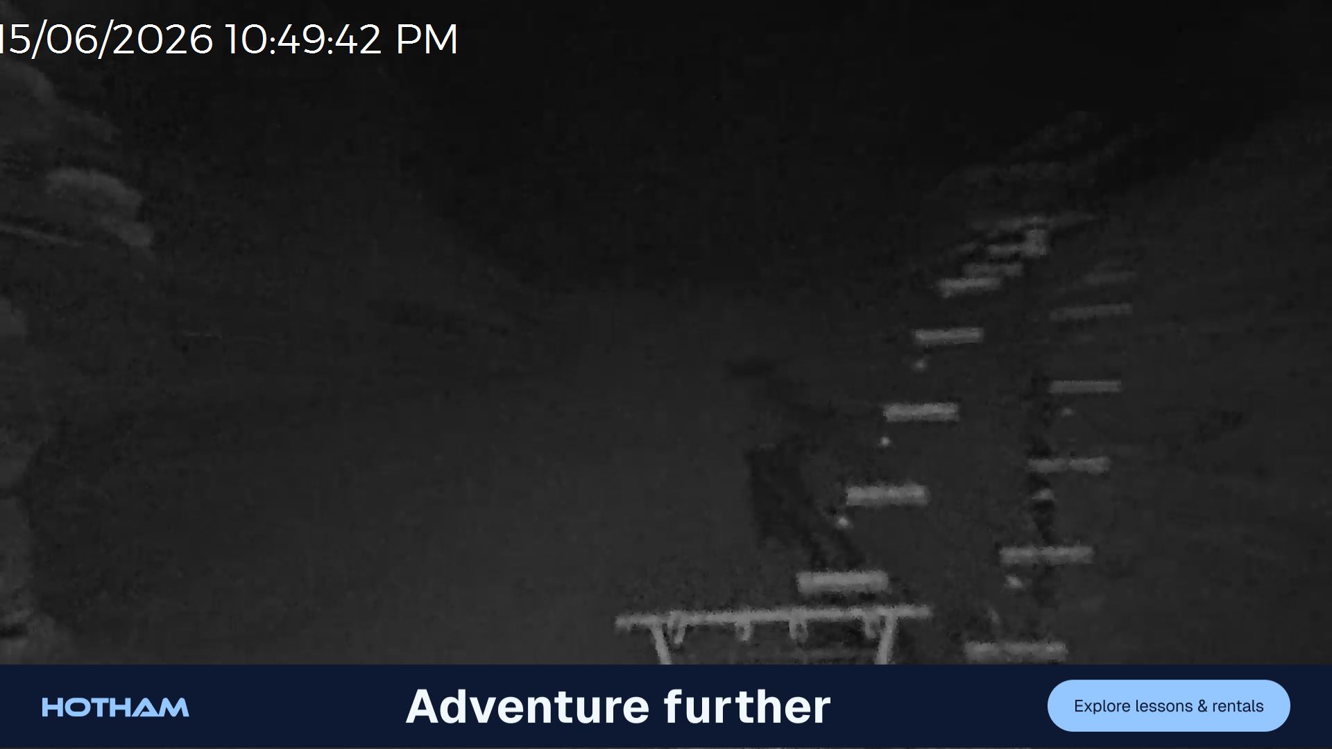 Mt Hotham Slalom Gully snow cam captured at 15 June 2026, 12:50 pm
