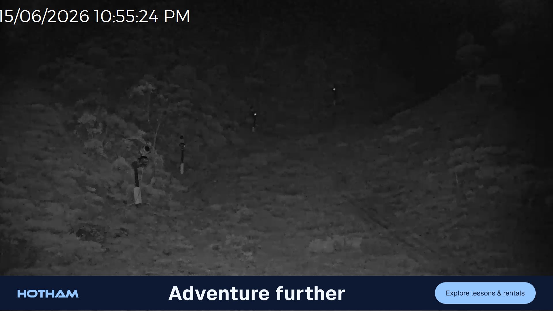 Mt Hotham Slalom Gully snow cam captured at 15 June 2026, 12:56 pm