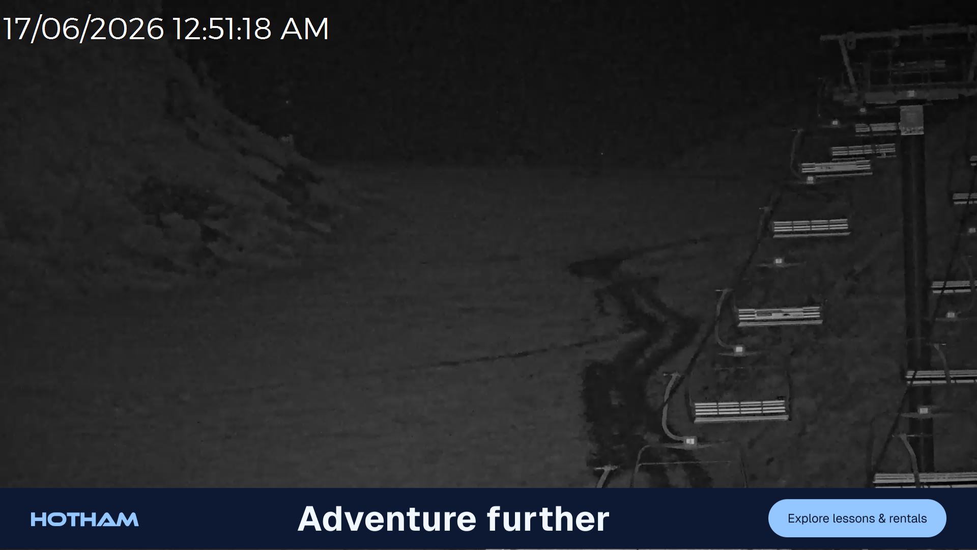 Mt Hotham Slalom Gully snow cam captured at 16 June 2026, 2:52 pm