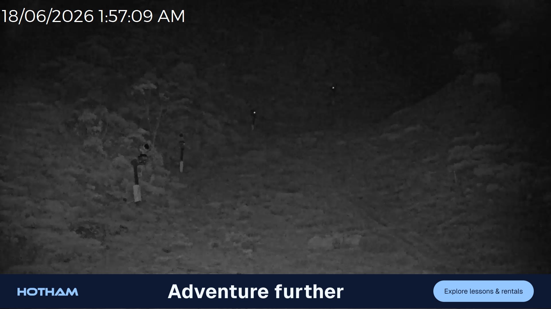 Mt Hotham Slalom Gully snow cam captured at 17 June 2026, 3:58 pm