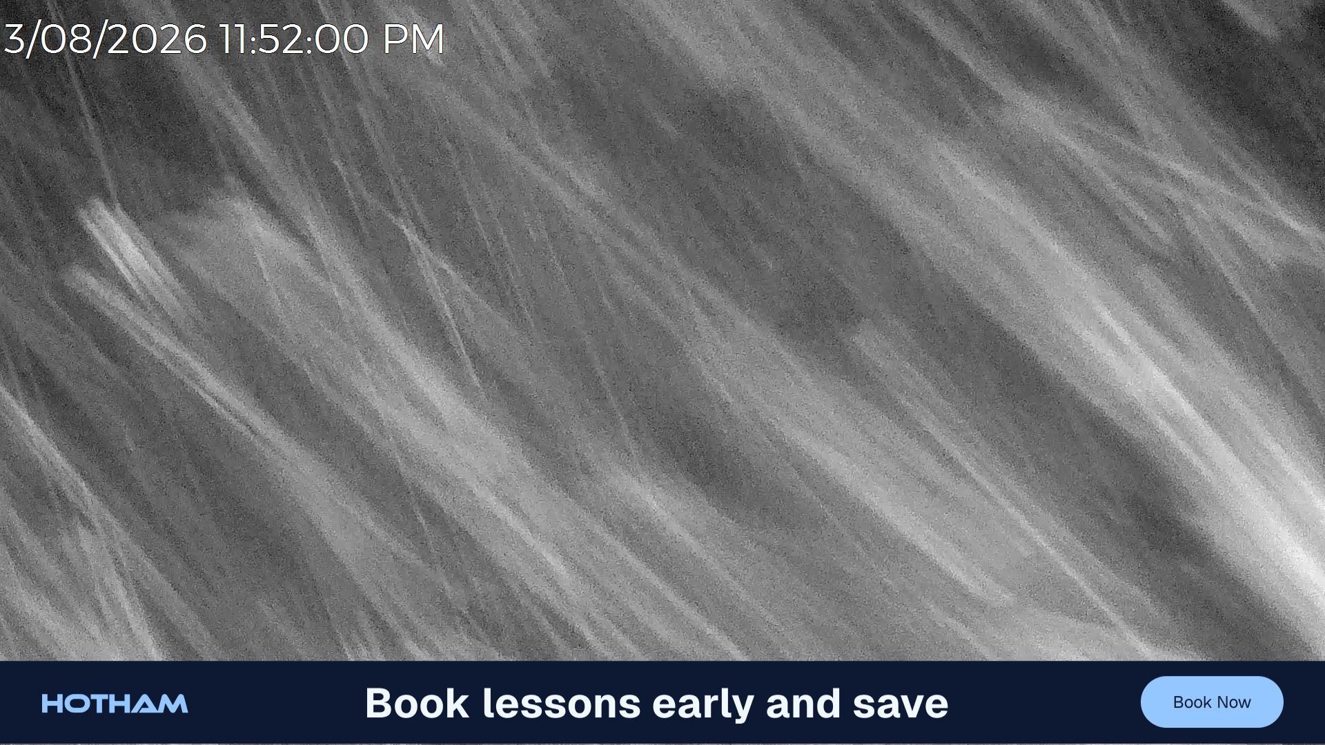 Mt Hotham Slalom Gully snow cam captured at 3 August 2026 at 11:53 pm AEST