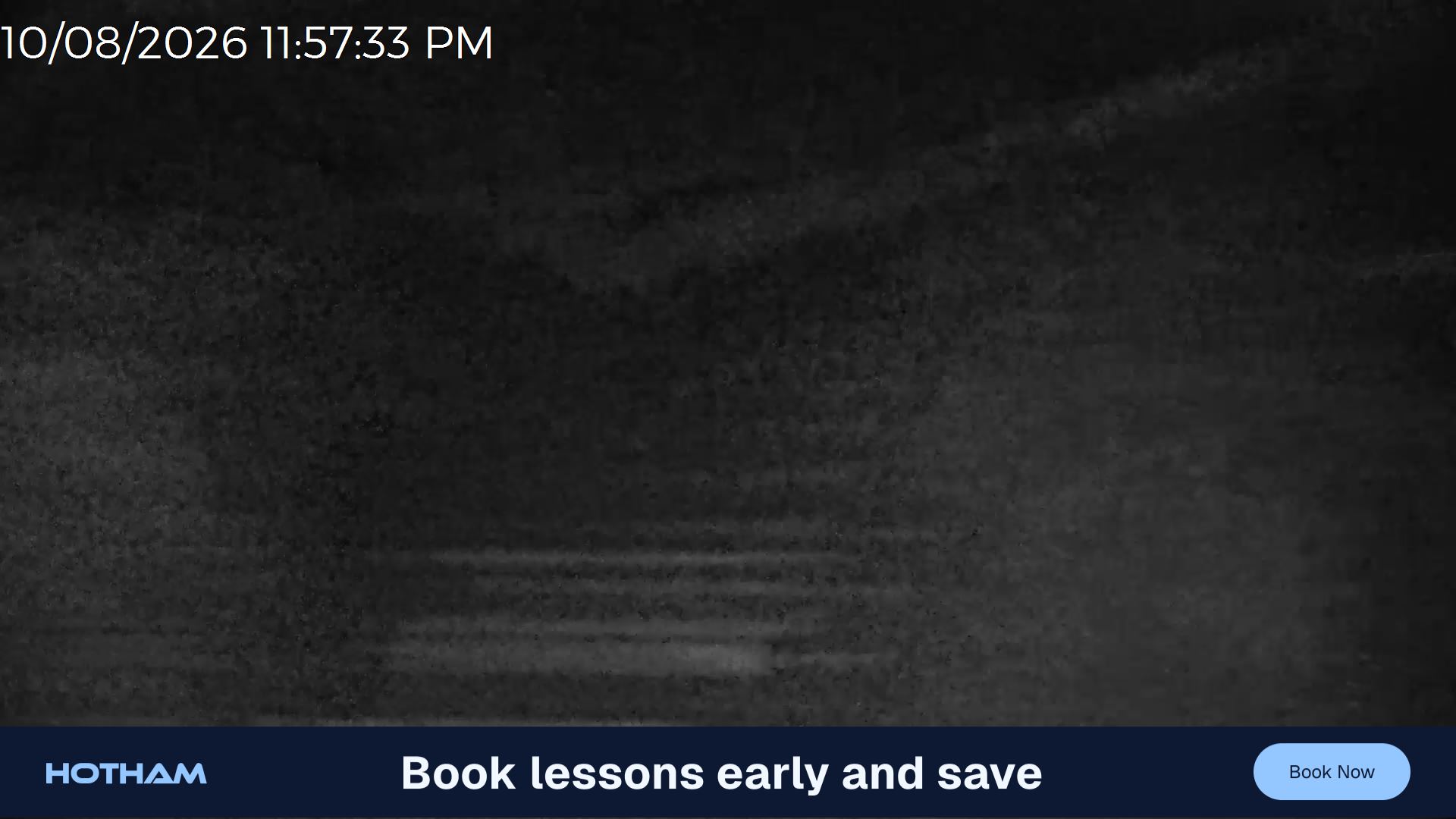 Mt Hotham Slalom Gully snow cam captured at 10 August 2026 at 11:57 pm AEST