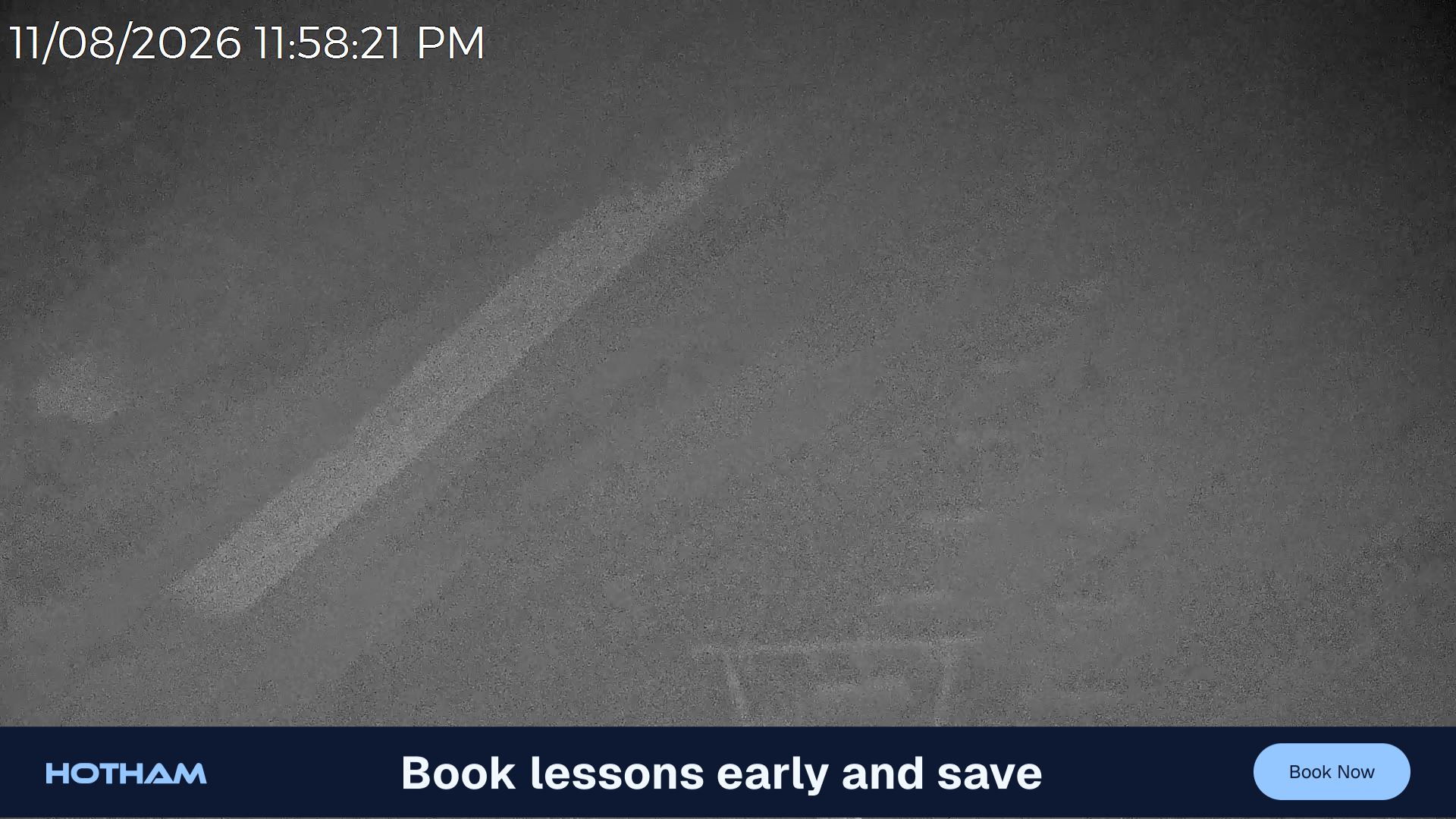 Mt Hotham Slalom Gully snow cam captured at 11 August 2026 at 11:58 pm AEST