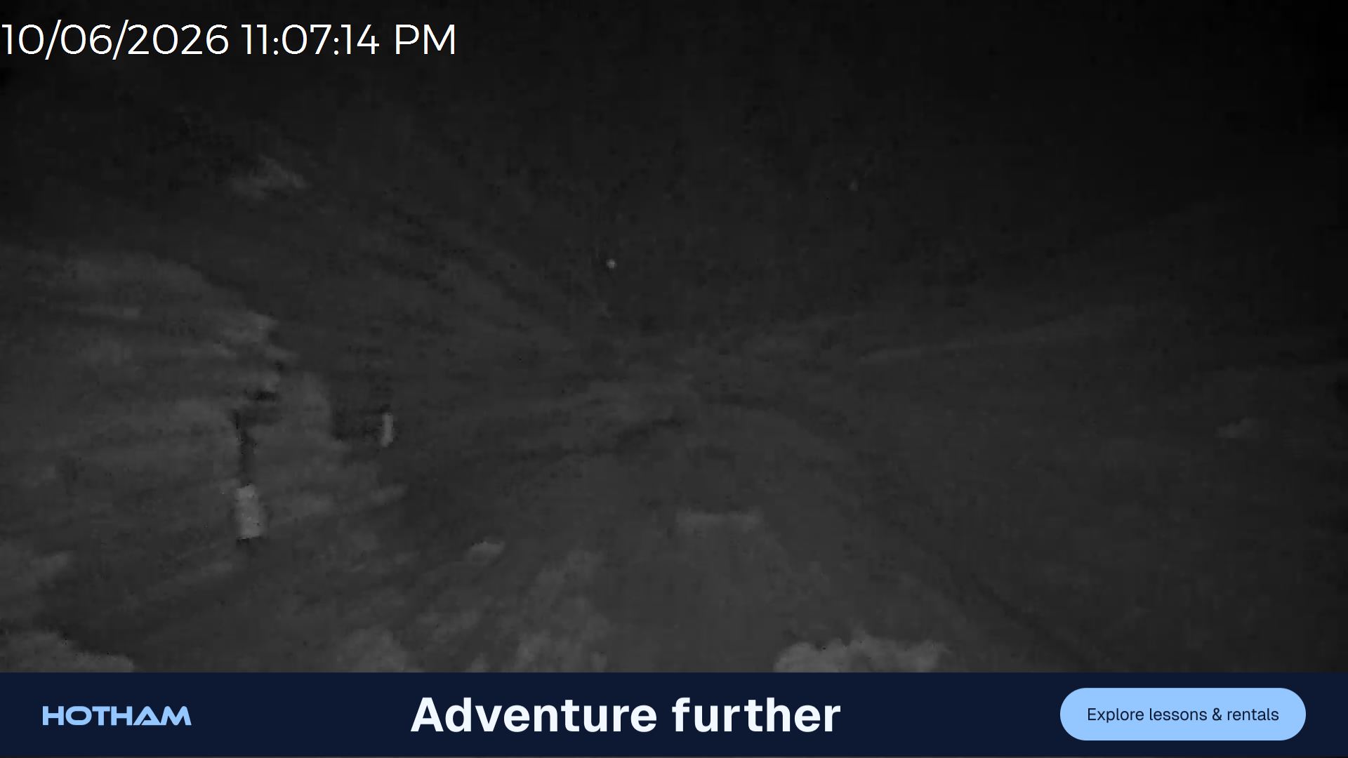 Mt Hotham Snake Gully snow cam captured at 10 June 2026, 1:08 pm