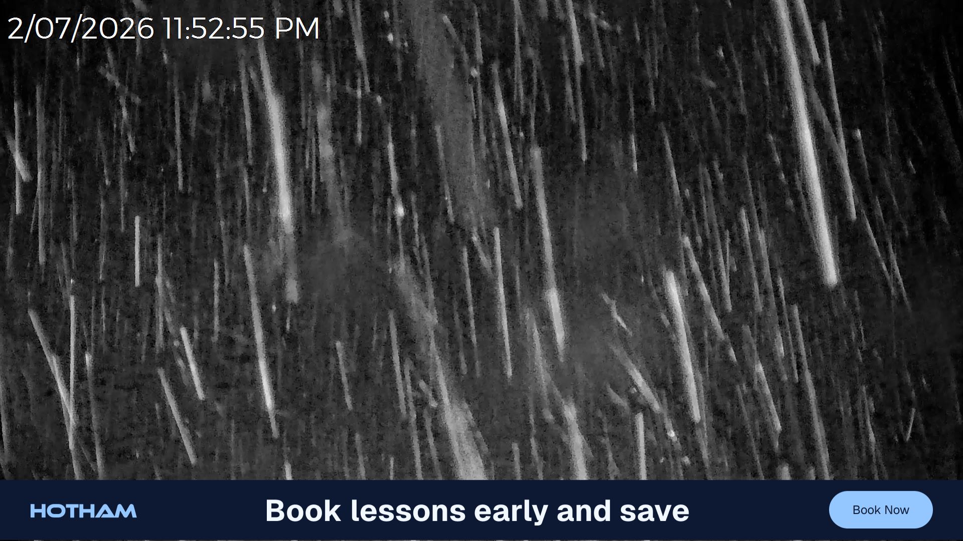 Mt Hotham Snake Gully snow cam captured at 2 July 2026 at 11:53 pm AEST