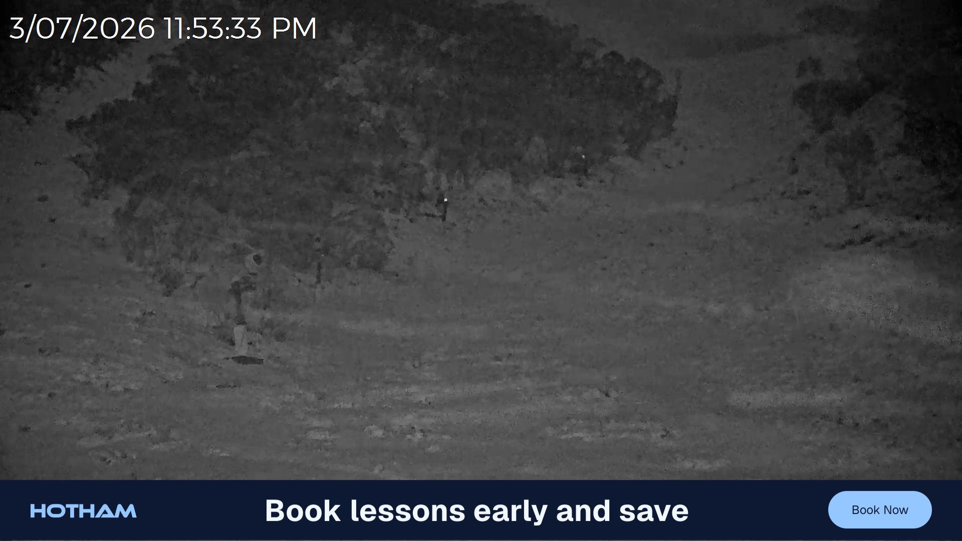Mt Hotham Snake Gully snow cam captured at 3 July 2026 at 11:54 pm AEST