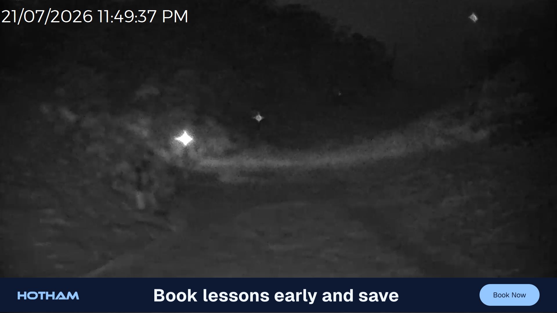 Mt Hotham Snake Gully snow cam captured at 21 July 2026 at 11:50 pm AEST