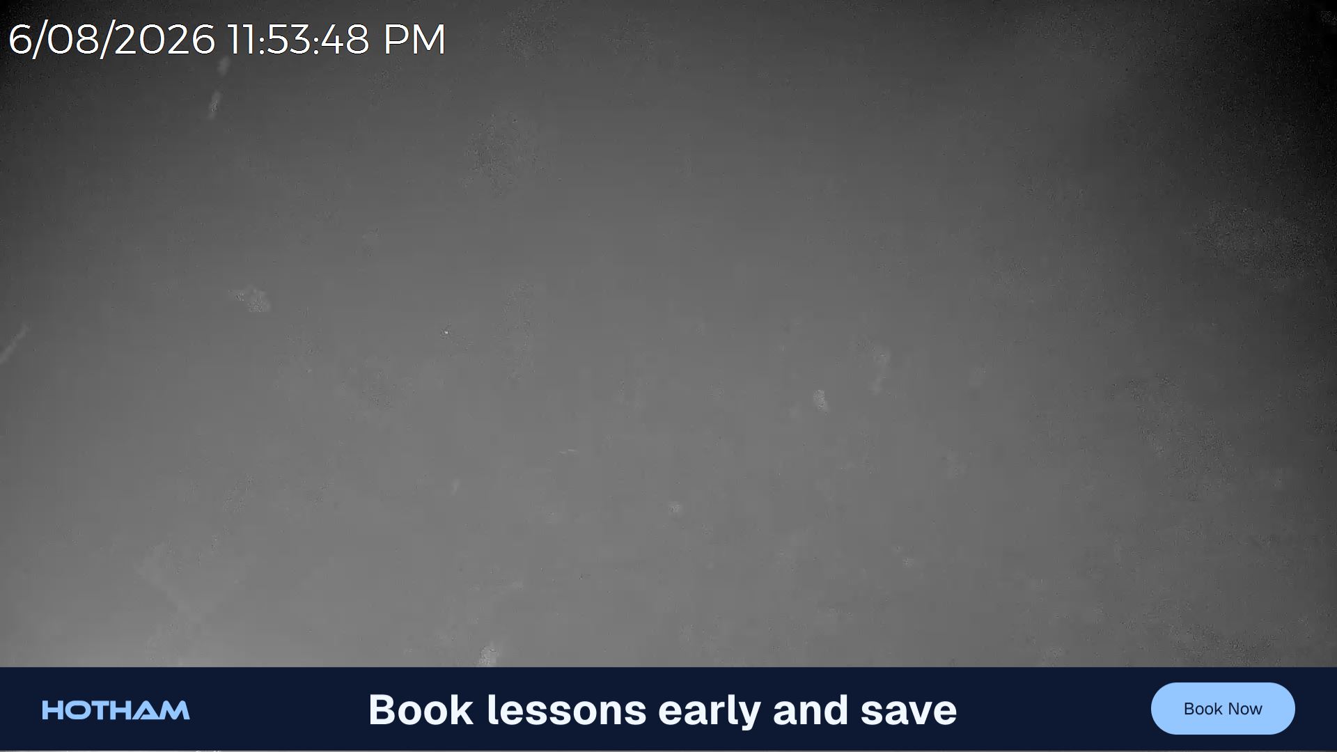 Mt Hotham Snake Gully snow cam captured at 6 August 2026 at 11:55 pm AEST